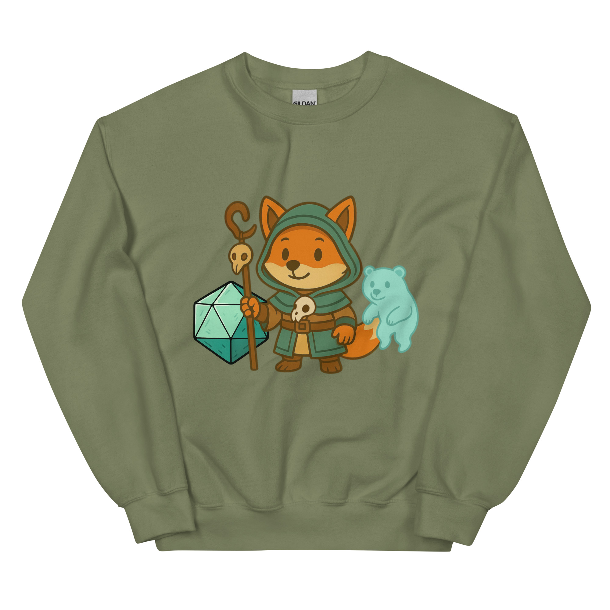 Dicefox Shaman - DTF-Unisex-Pullover – Bild 19