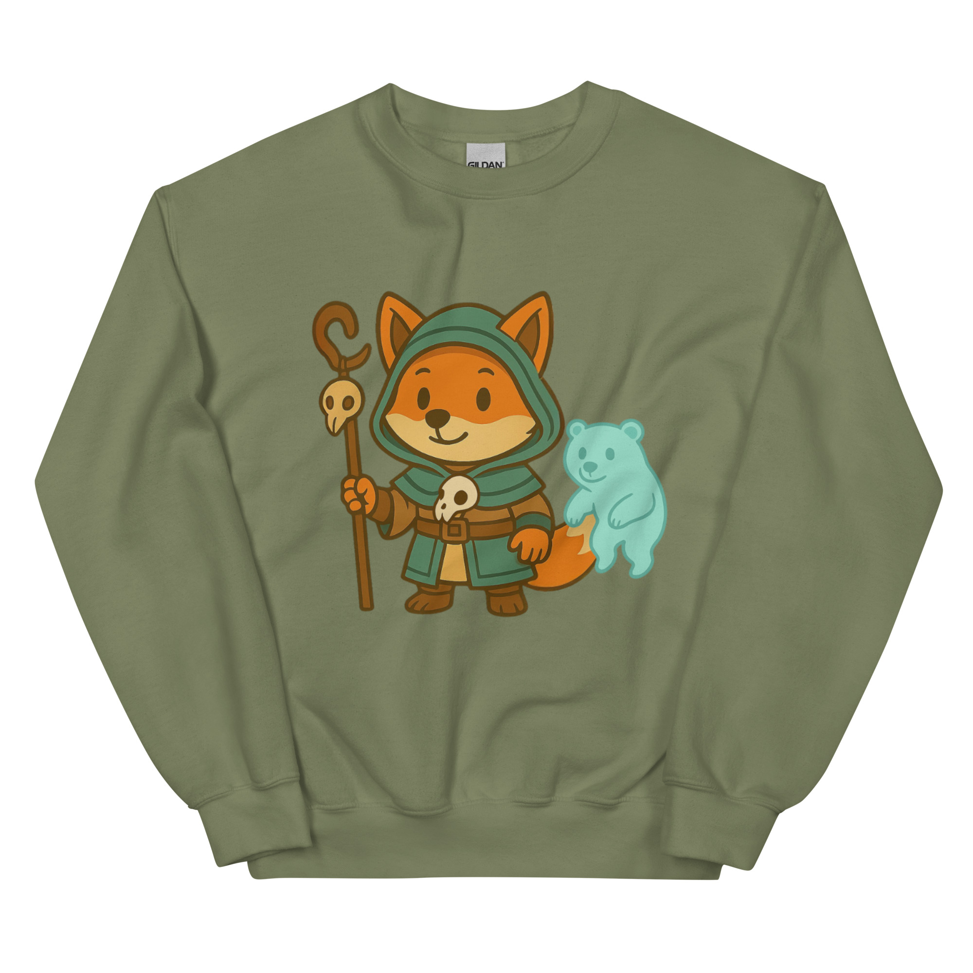 Fox Shaman - DTF-Unisex-Pullover – Bild 19