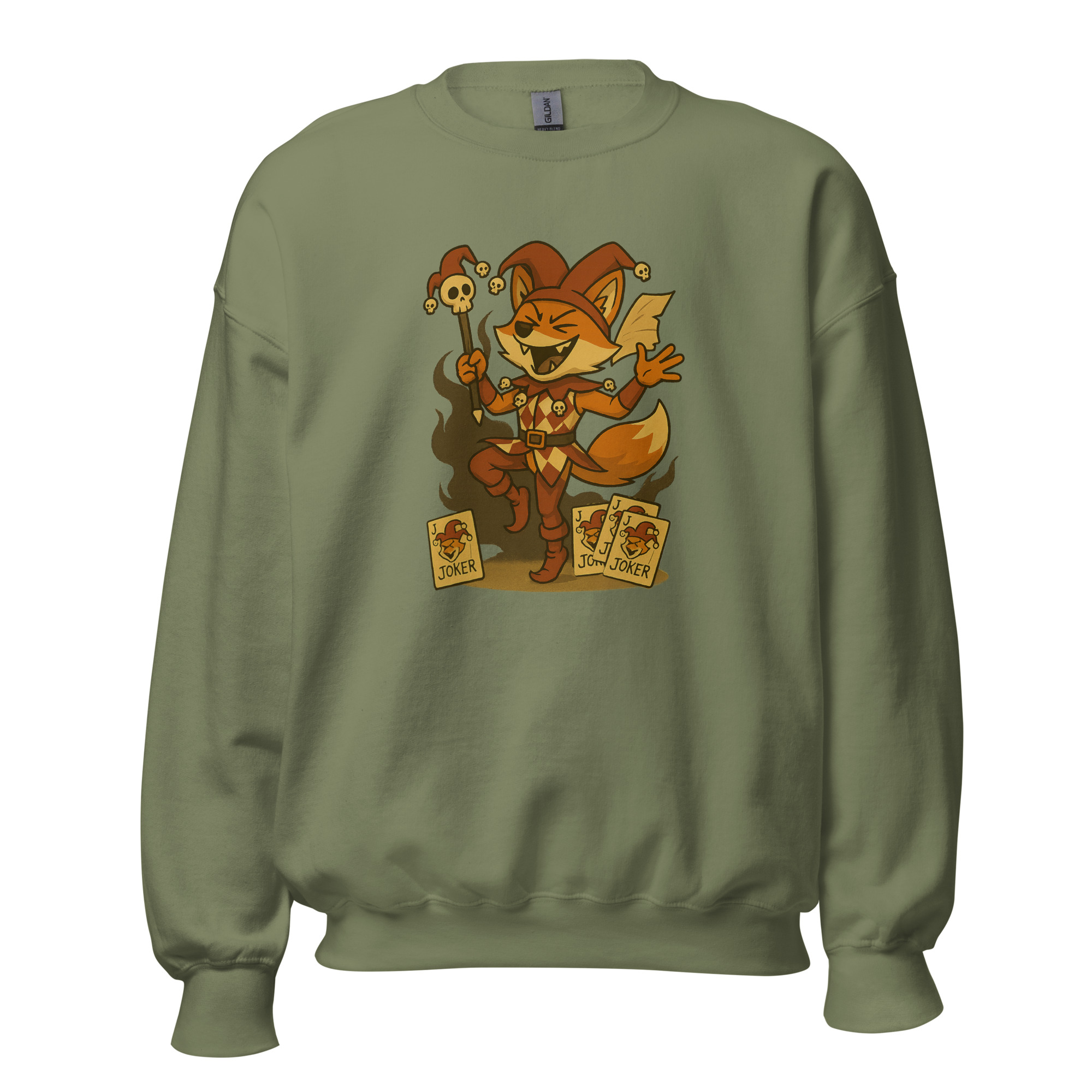 Fox Jester - DTF-Unisex-Pullover – Bild 37