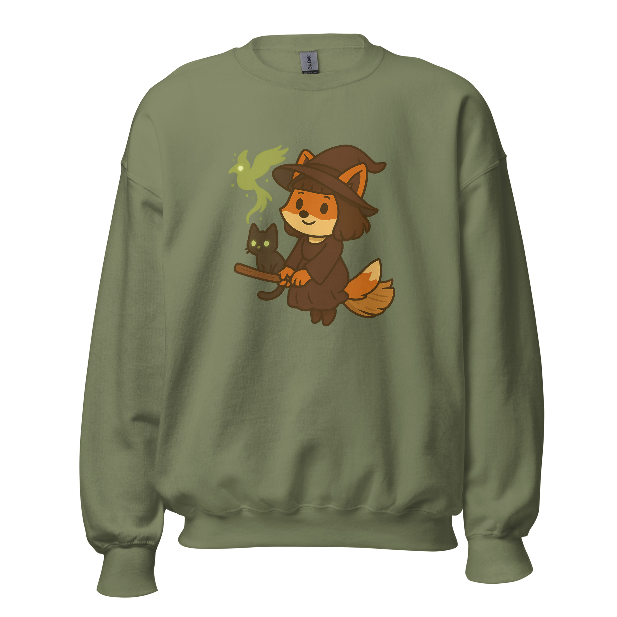 Fox Witch - DTF-Unisex-Pullover – Bild 37