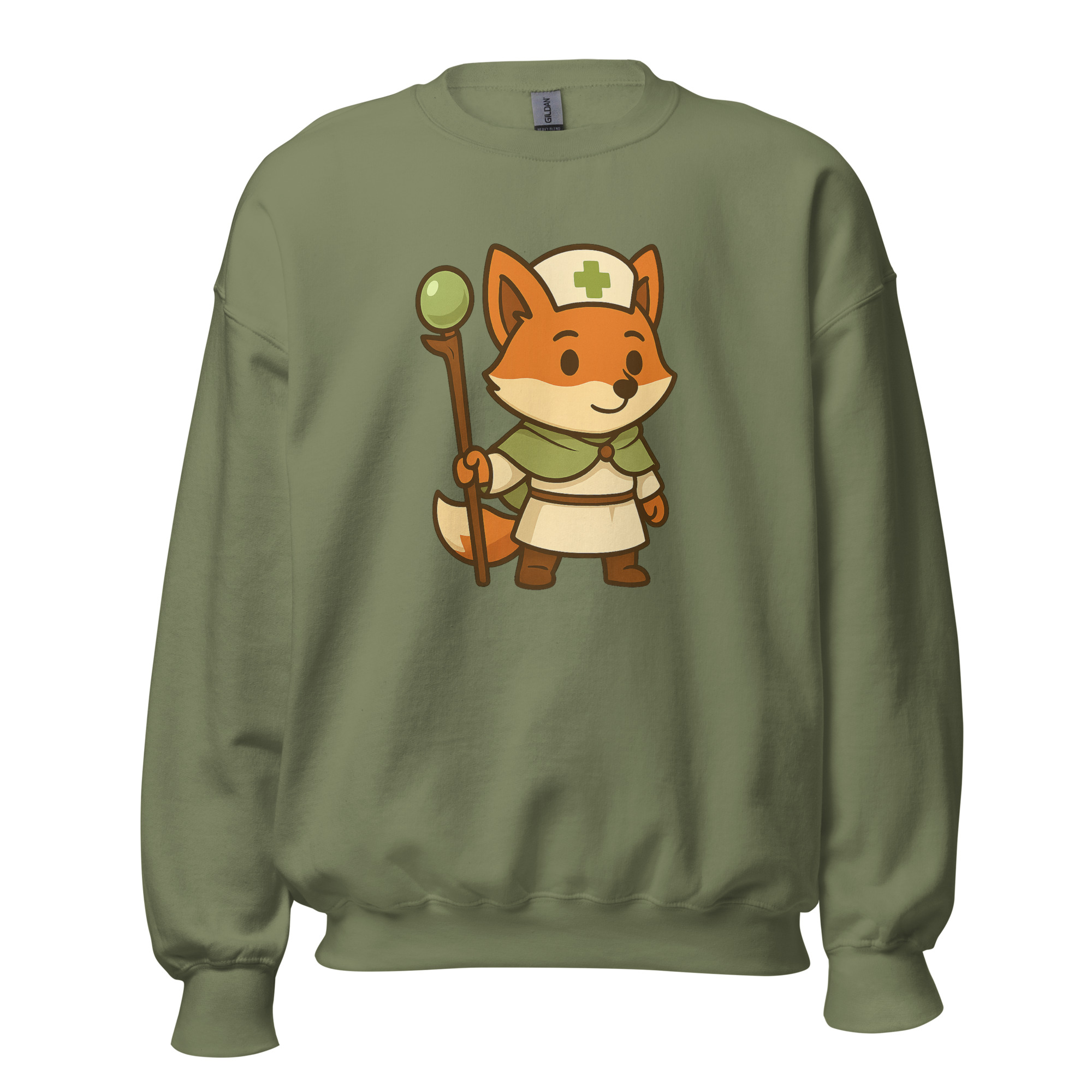 Fox Cleric - DTF-Unisex-Pullover – Bild 37