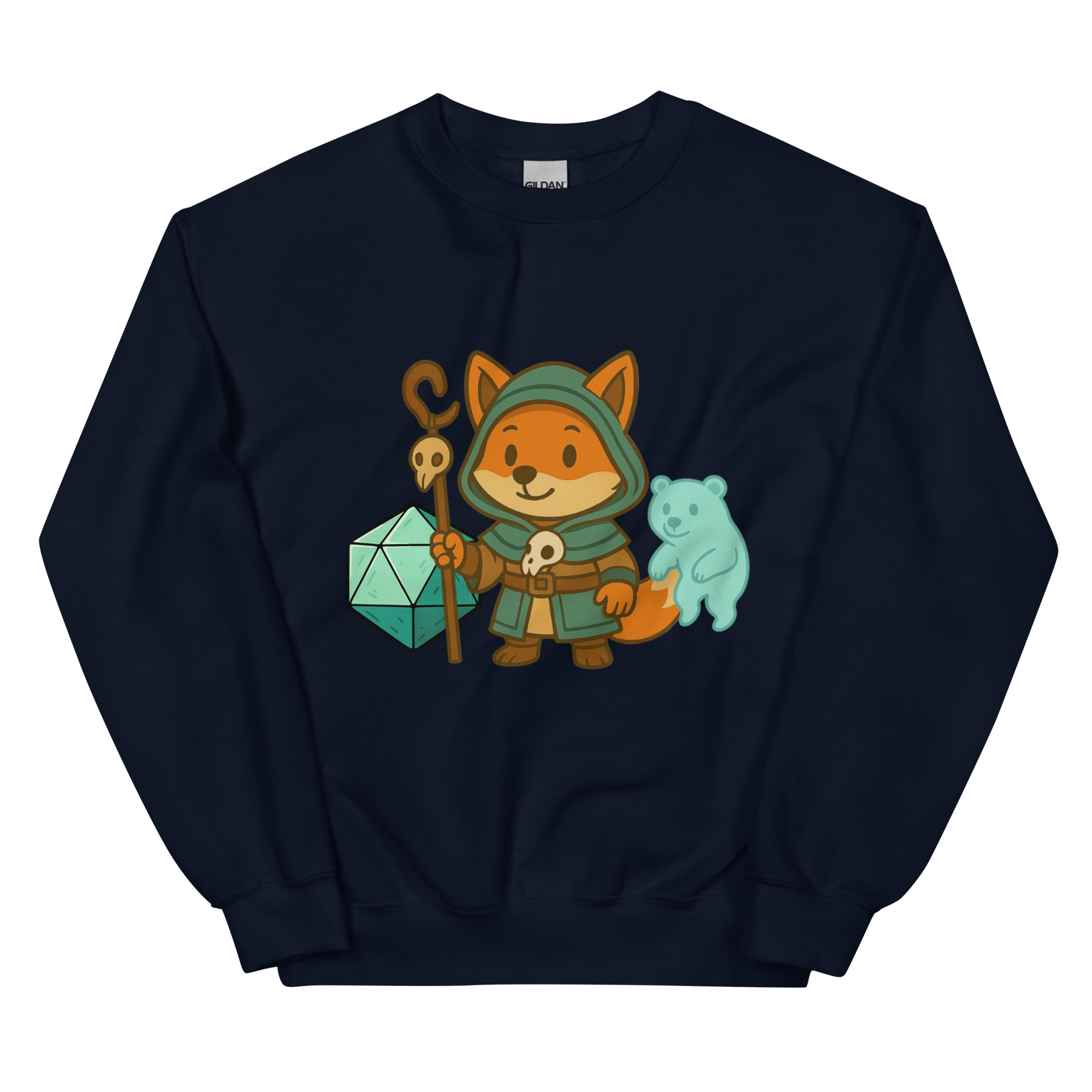 Dicefox Shaman - DTF-Unisex-Pullover – Bild 3