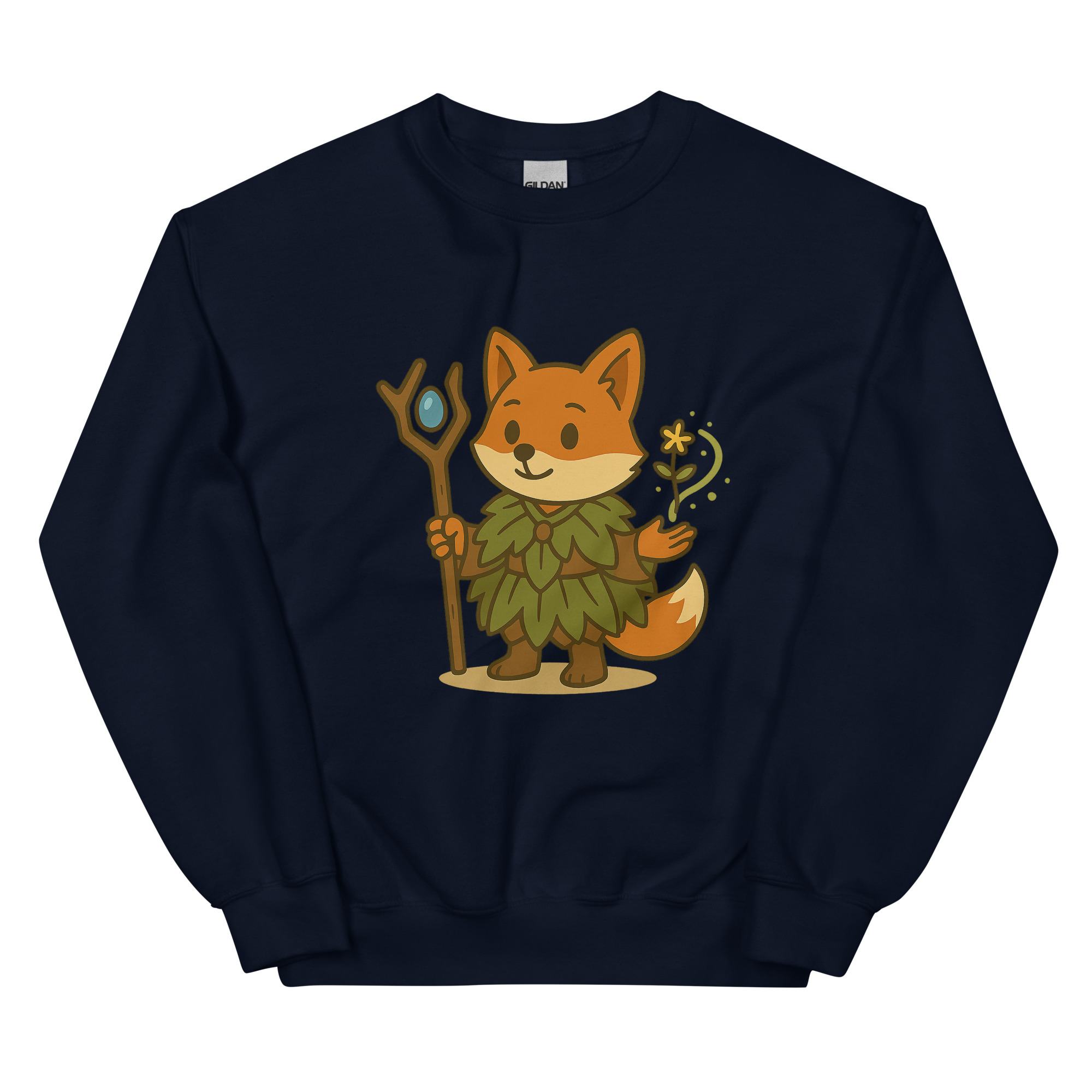 Fox Druid - DTF-Unisex-Pullover – Bild 3