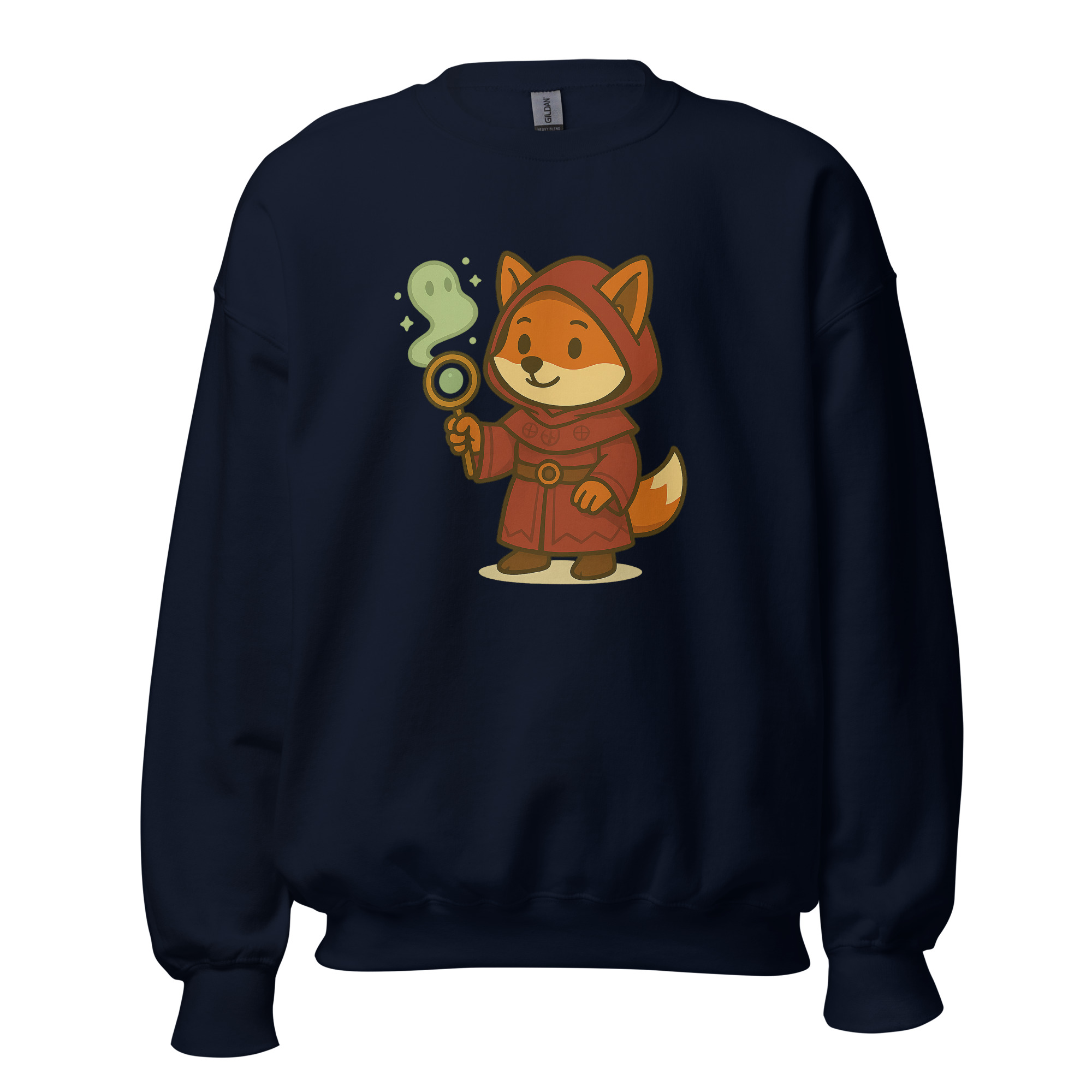 Fox Sorcerer - DTF-Unisex-Pullover – Bild 6