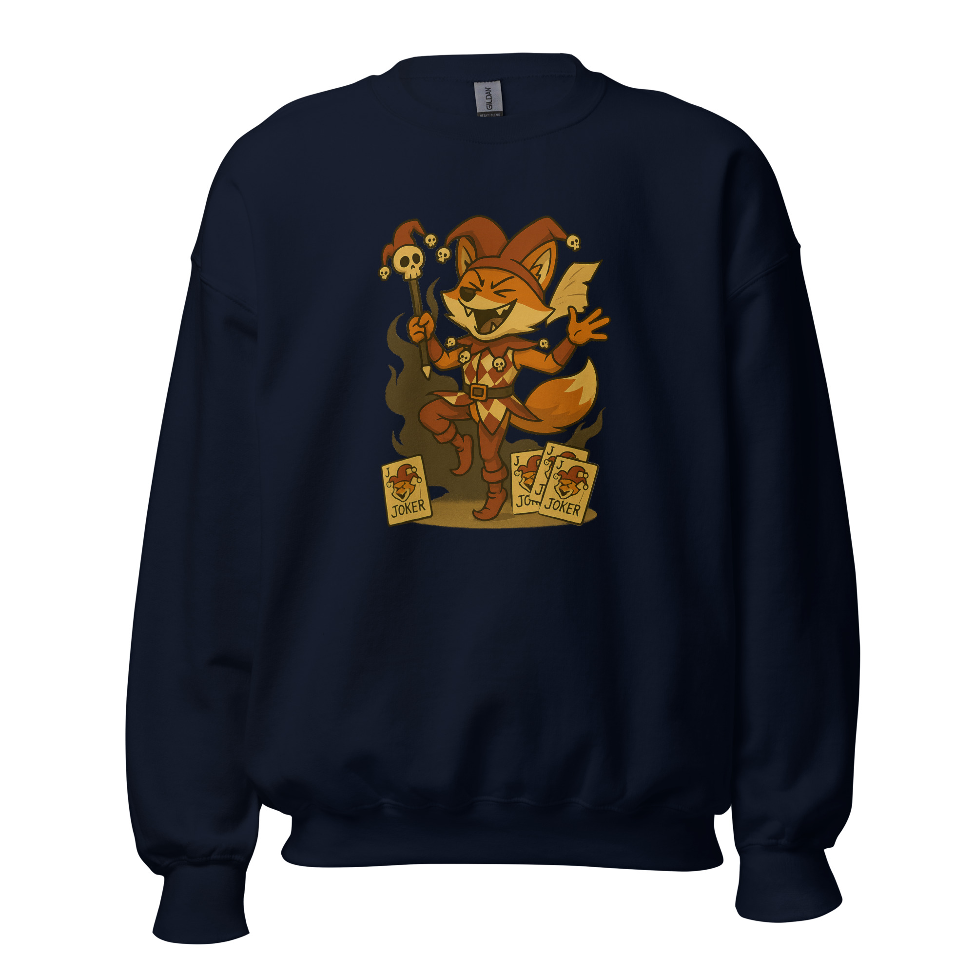 Fox Jester - DTF-Unisex-Pullover – Bild 6