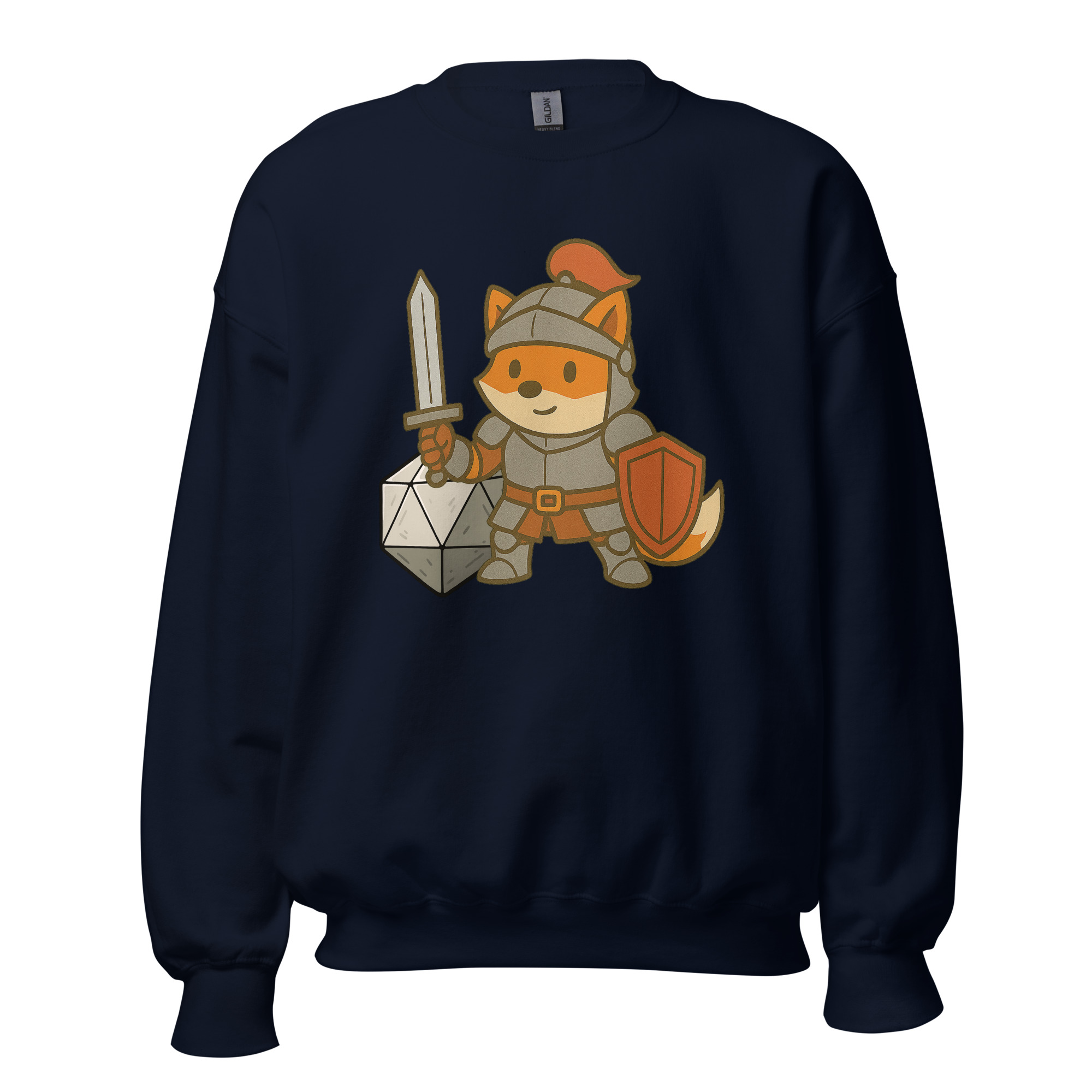 Dicefox Knight - DTF-Unisex-Pullover – Bild 6