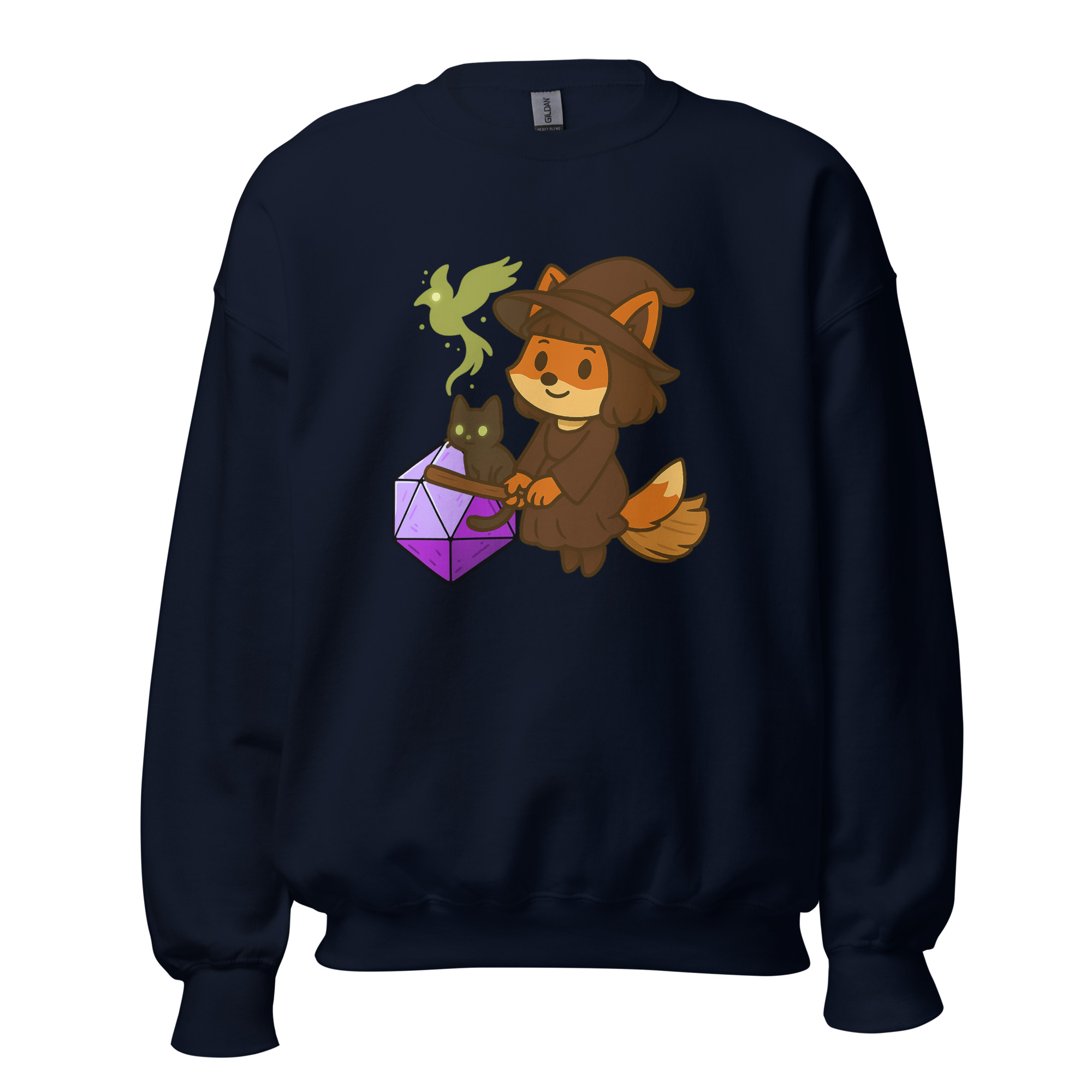 Dicefox Witch - DTF-Unisex-Pullover – Bild 6