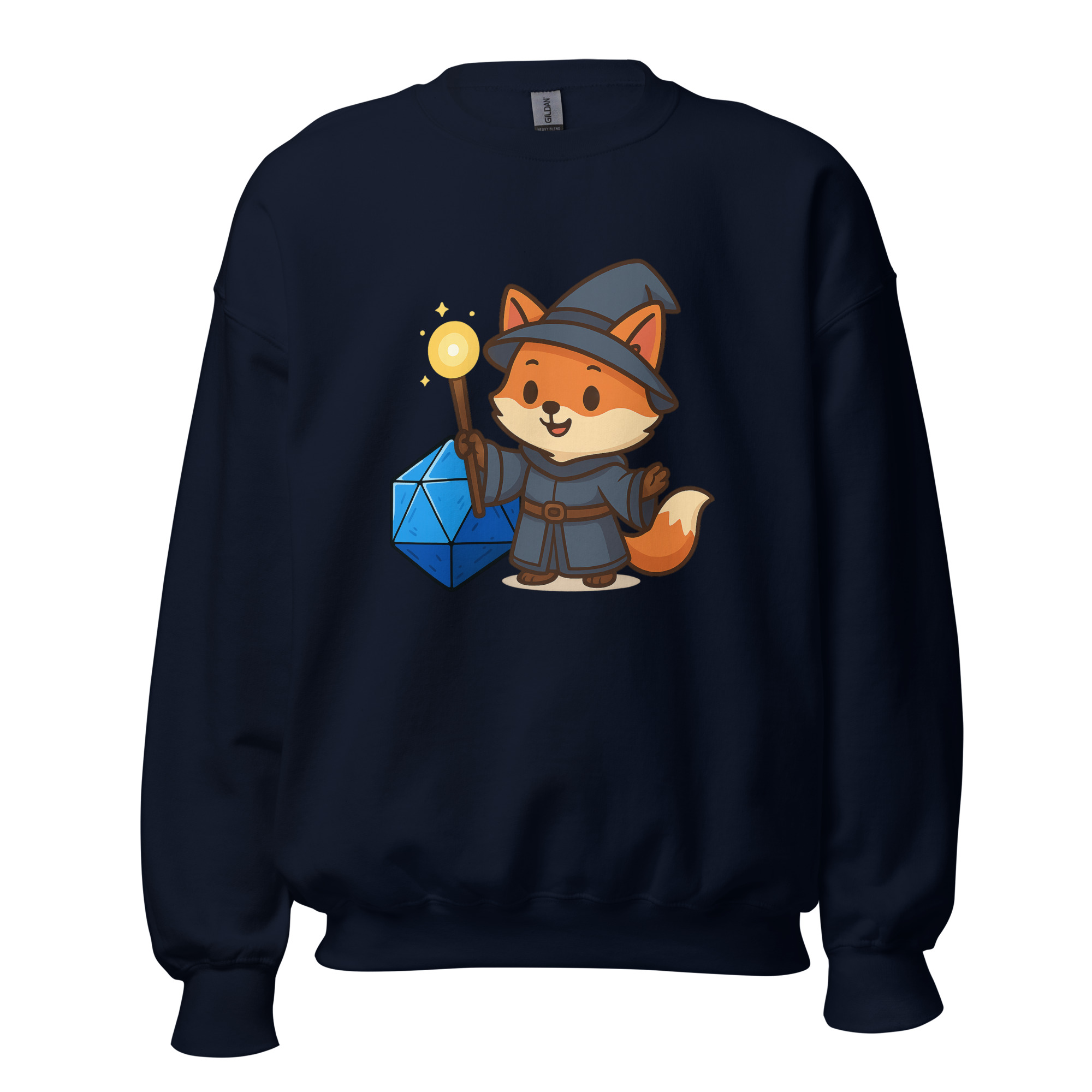Dicefox Wizard - DTF-Unisex-Pullover – Bild 6