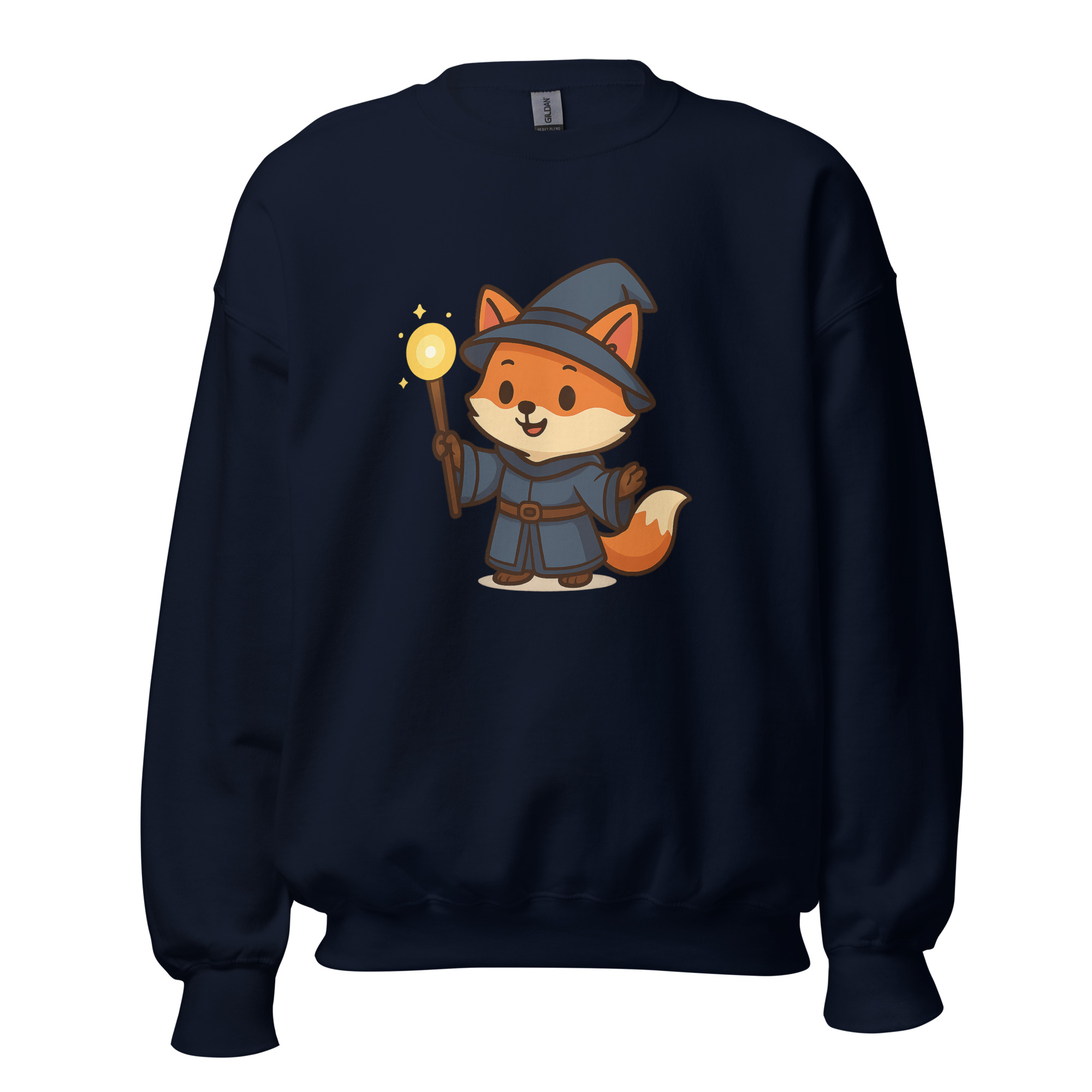 Fox Wizard - DTF-Unisex-Pullover – Bild 6
