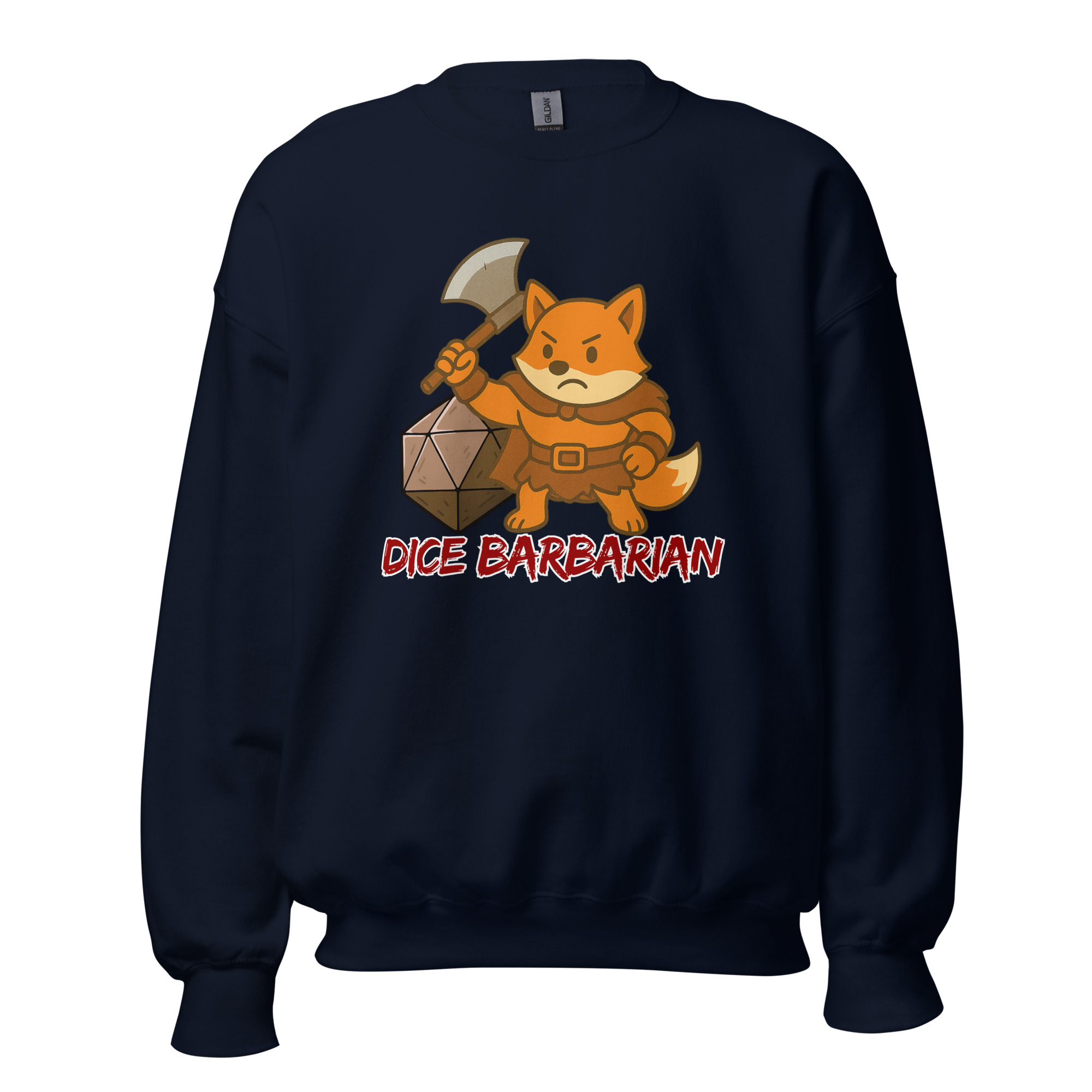 Dice Barbarian - DTF-Unisex-Pullover – Bild 6