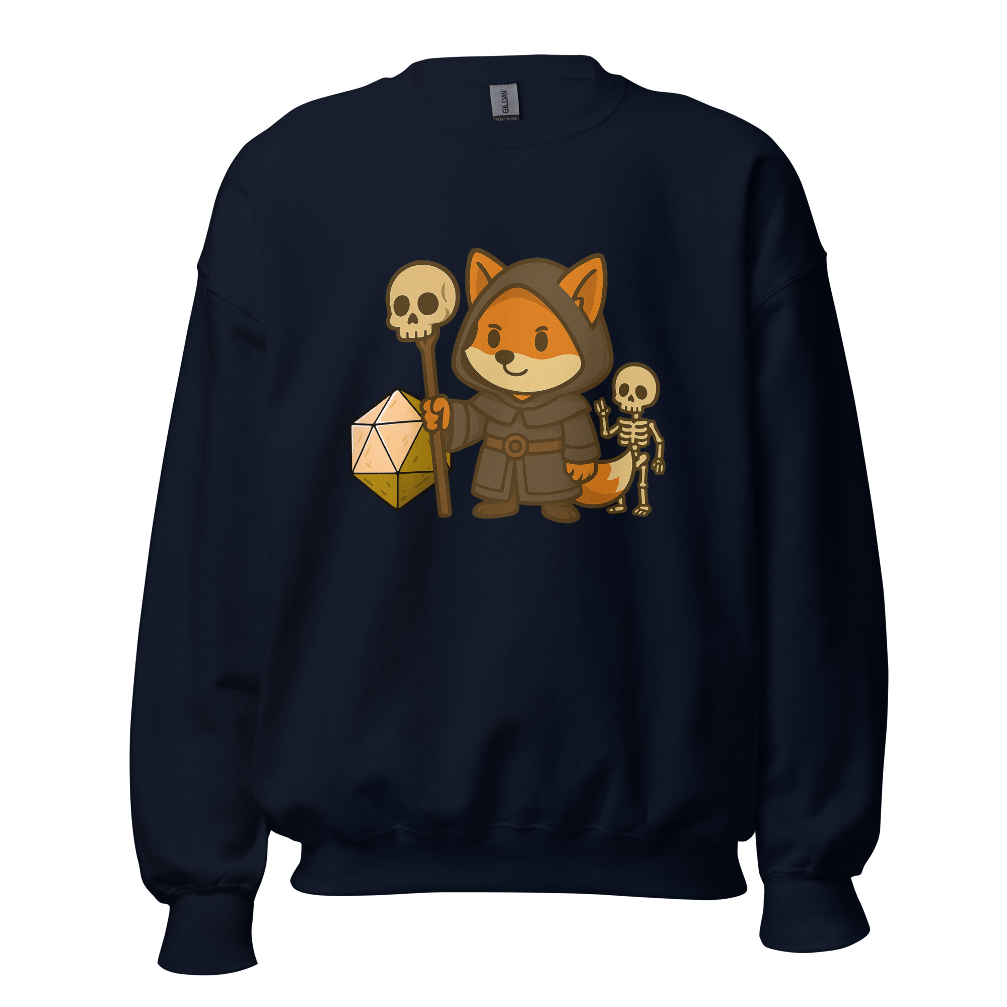 Dicefox Necromancer - DTF-Unisex-Pullover – Bild 6