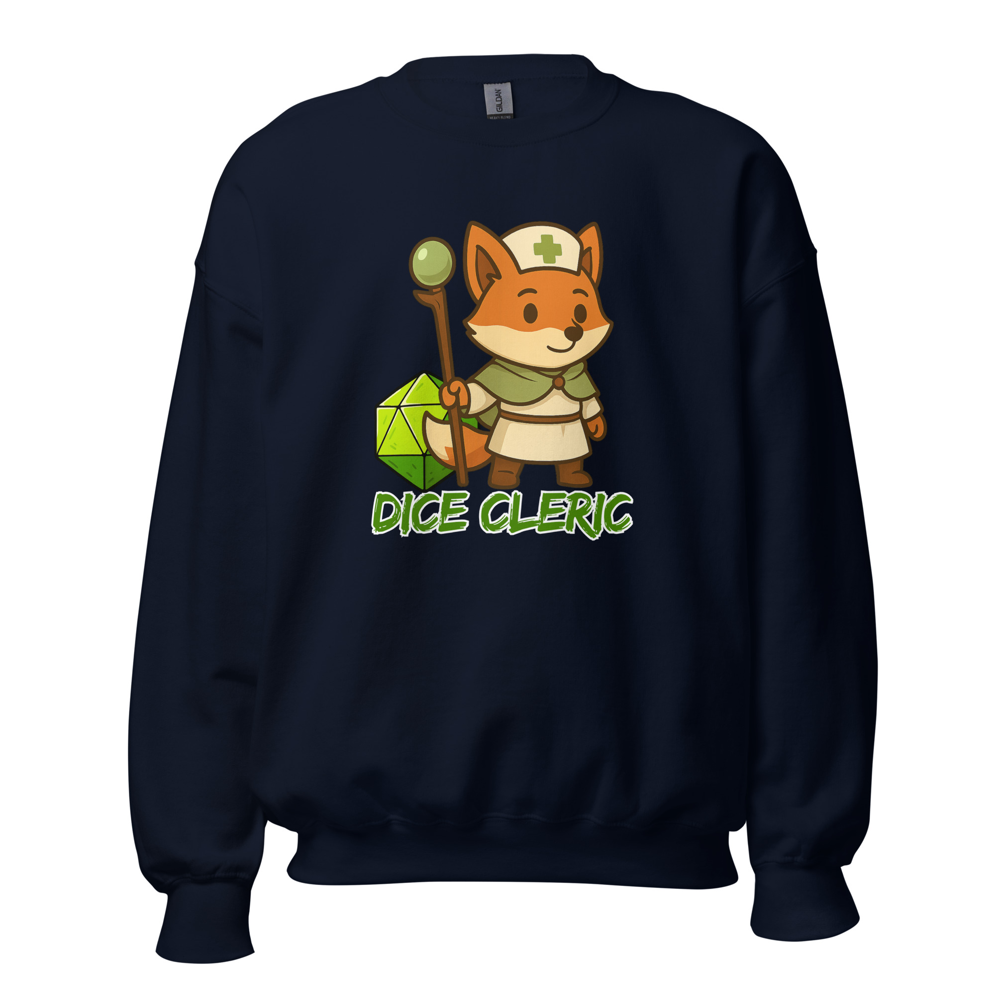 Dice Cleric - DTF-Unisex-Pullover – Bild 6