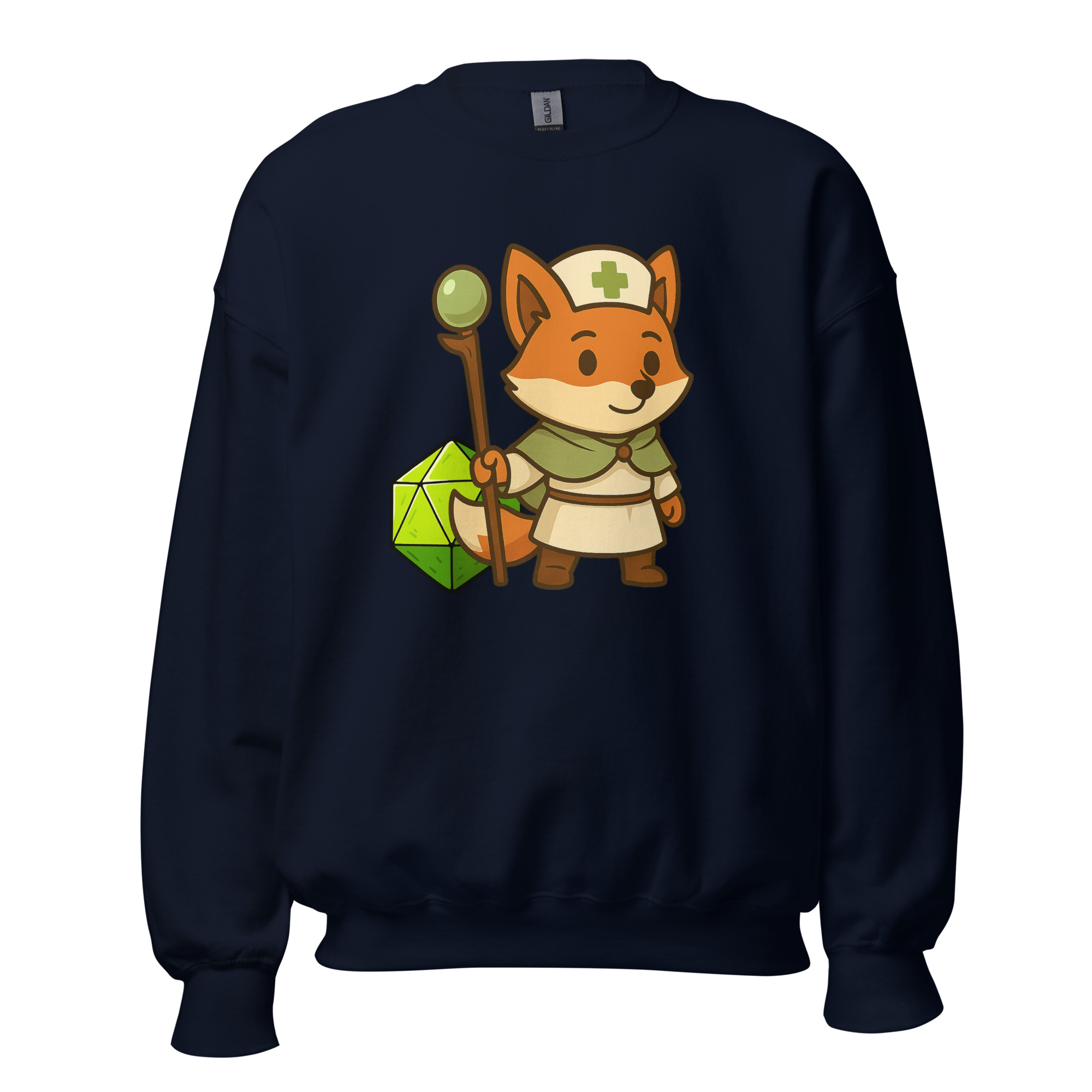 Dicefox Cleric - DTF-Unisex-Pullover – Bild 6
