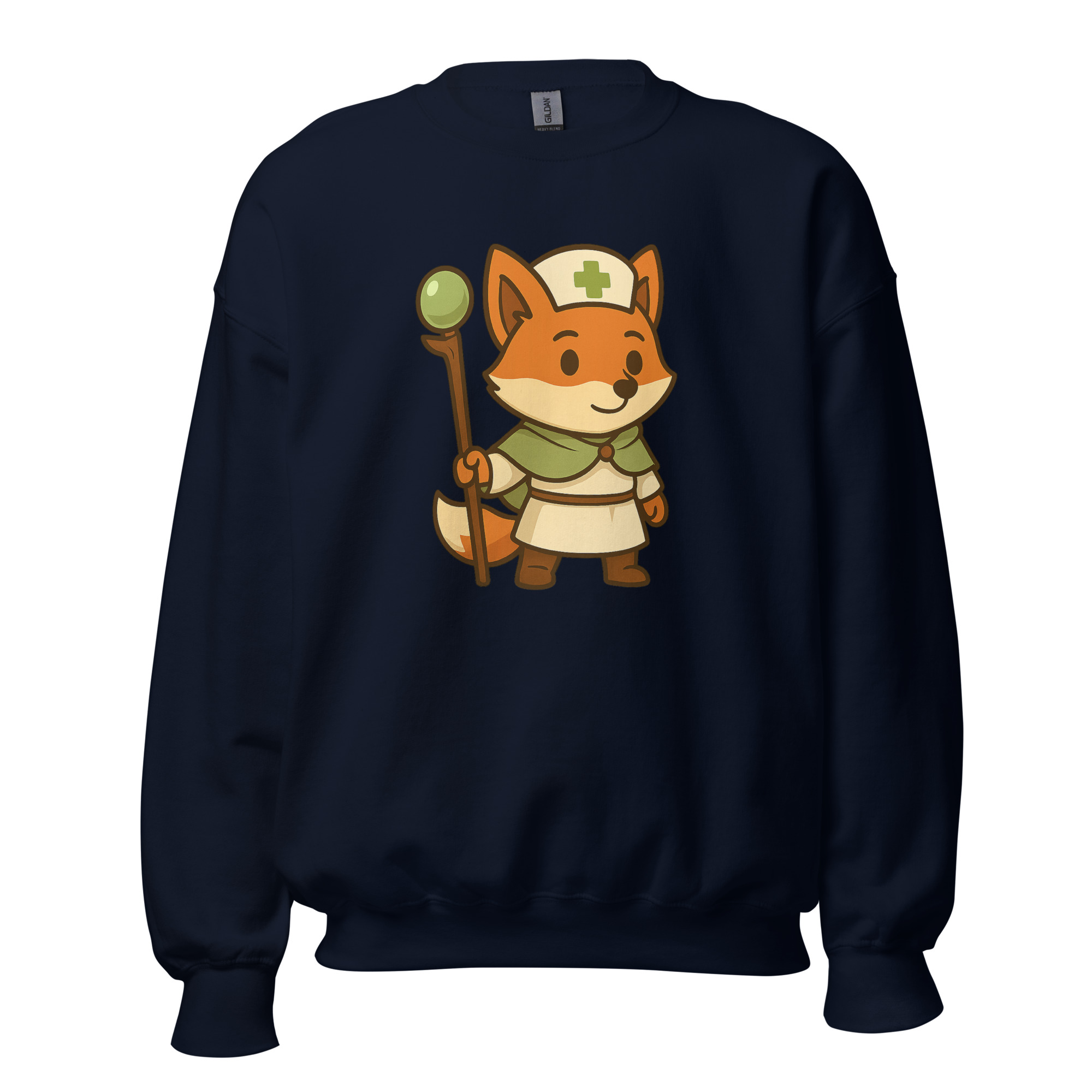 Fox Cleric - DTF-Unisex-Pullover – Bild 6