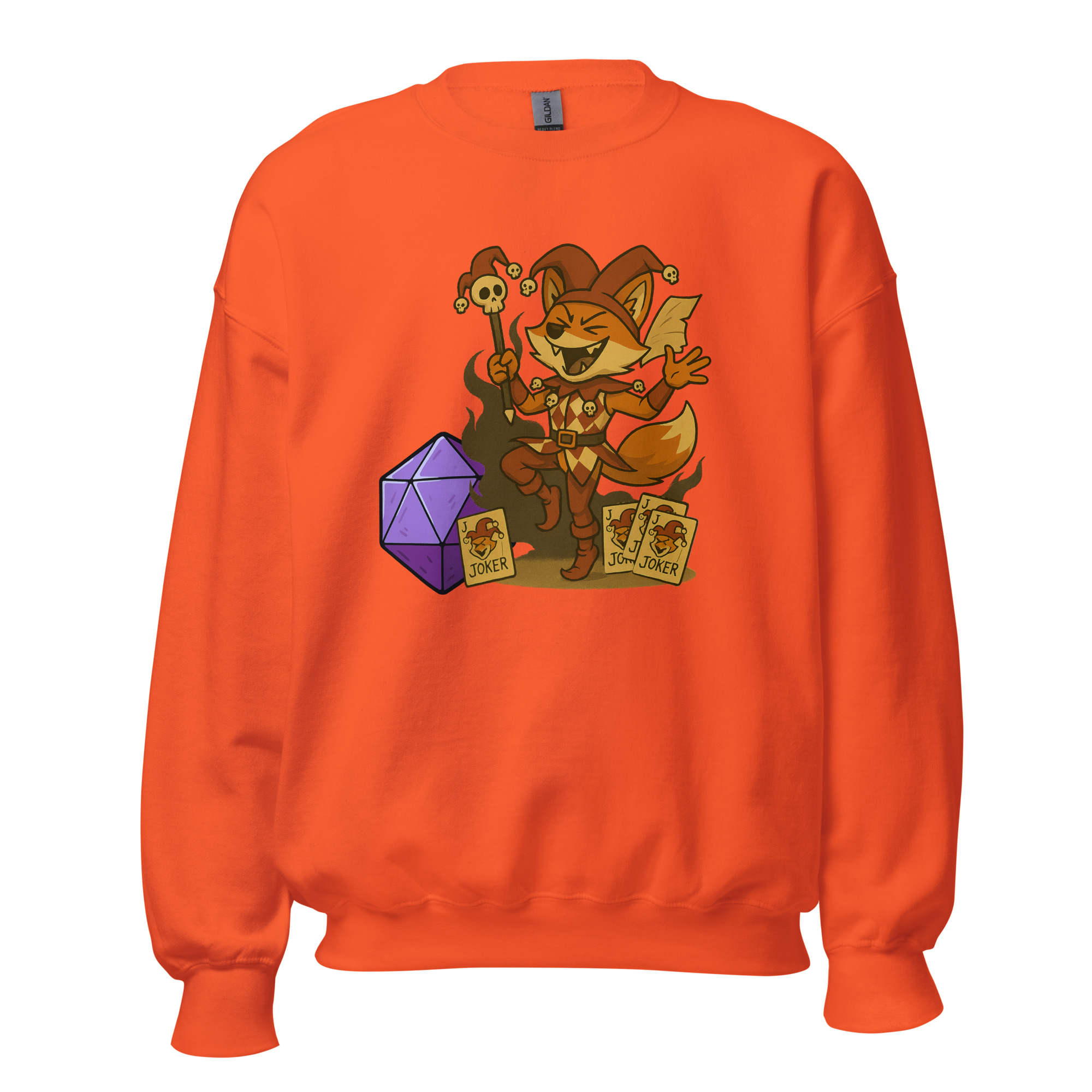 Dicefox Jester - DTF-Unisex-Pullover – Bild 33