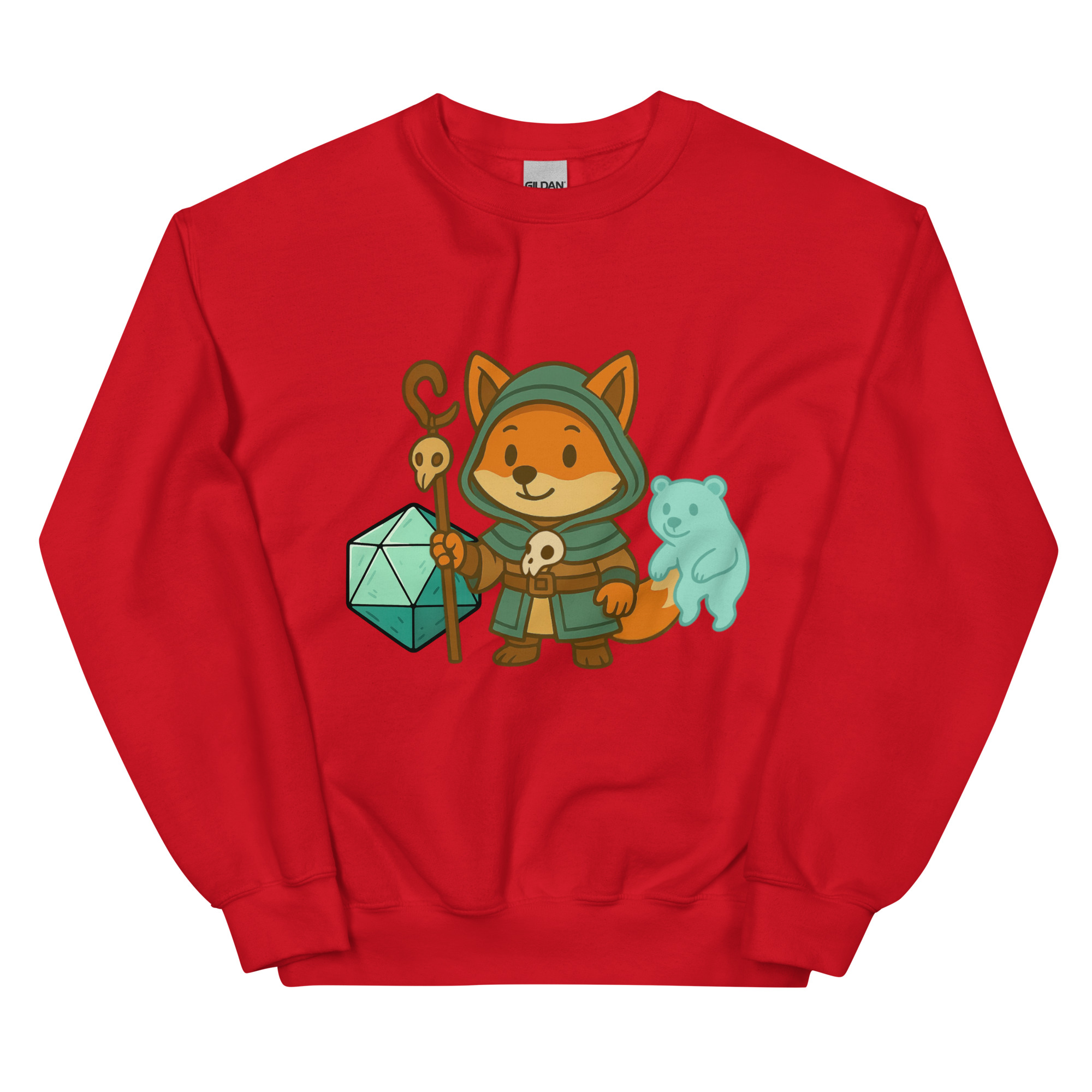 Dicefox Shaman - DTF-Unisex-Pullover – Bild 9
