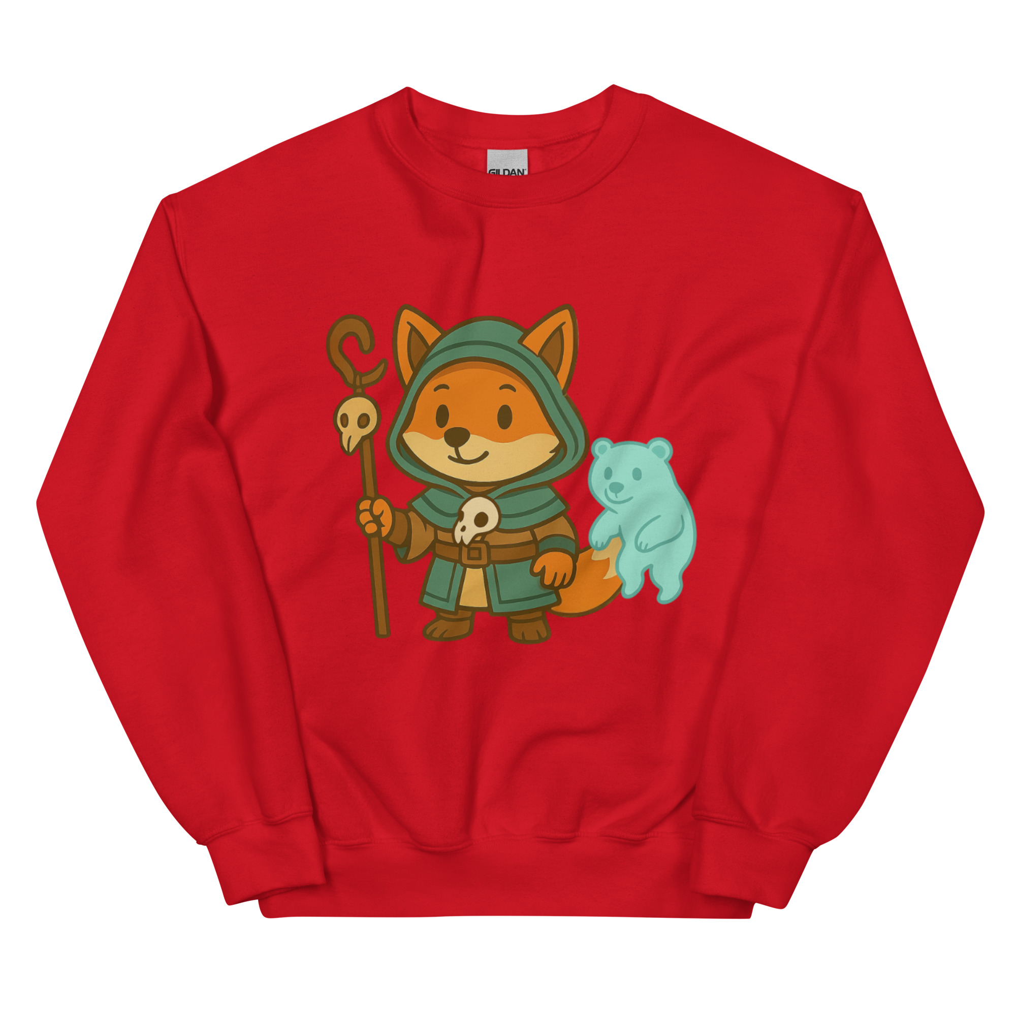 Fox Shaman - DTF-Unisex-Pullover – Bild 9