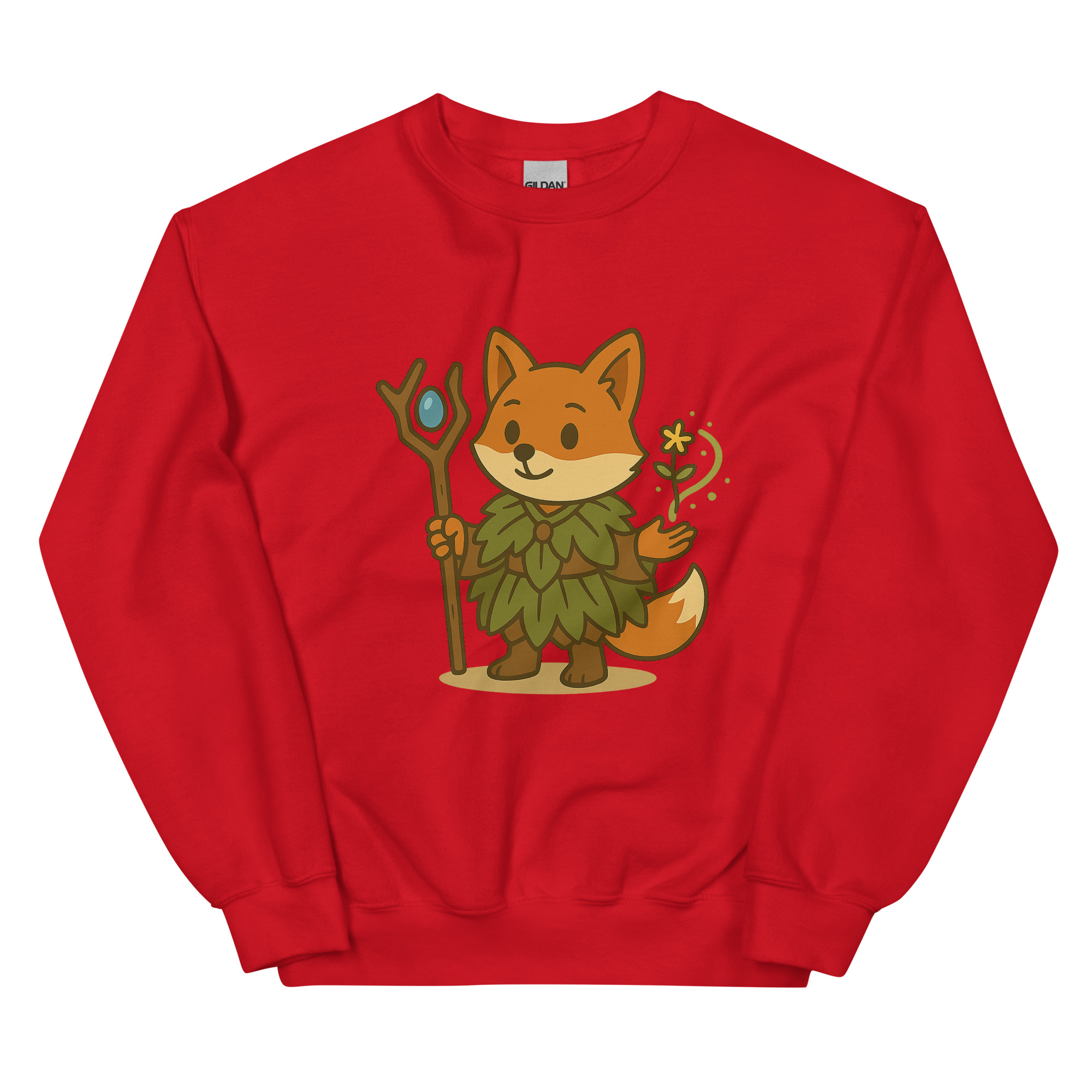 Fox Druid - DTF-Unisex-Pullover – Bild 9