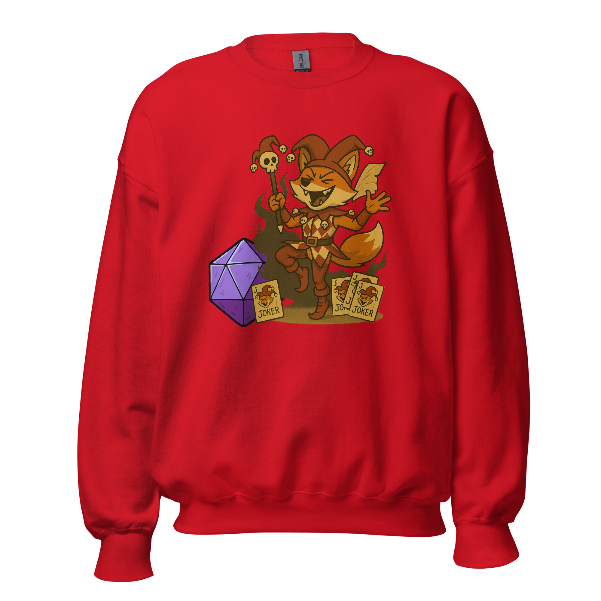 Dicefox Jester - DTF-Unisex-Pullover – Bild 18