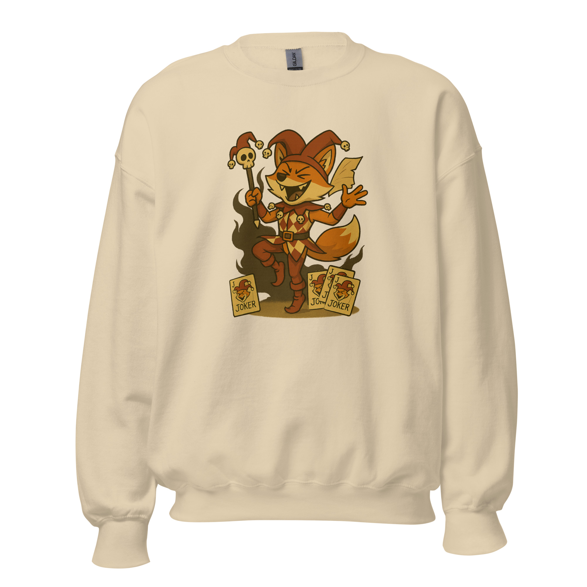 Fox Jester - DTF-Unisex-Pullover – Bild 45