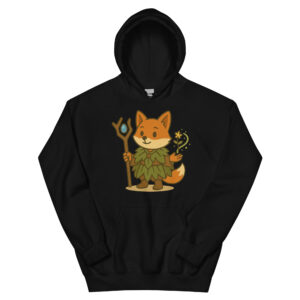Fox Druid - DTF-Crop-Hoodie