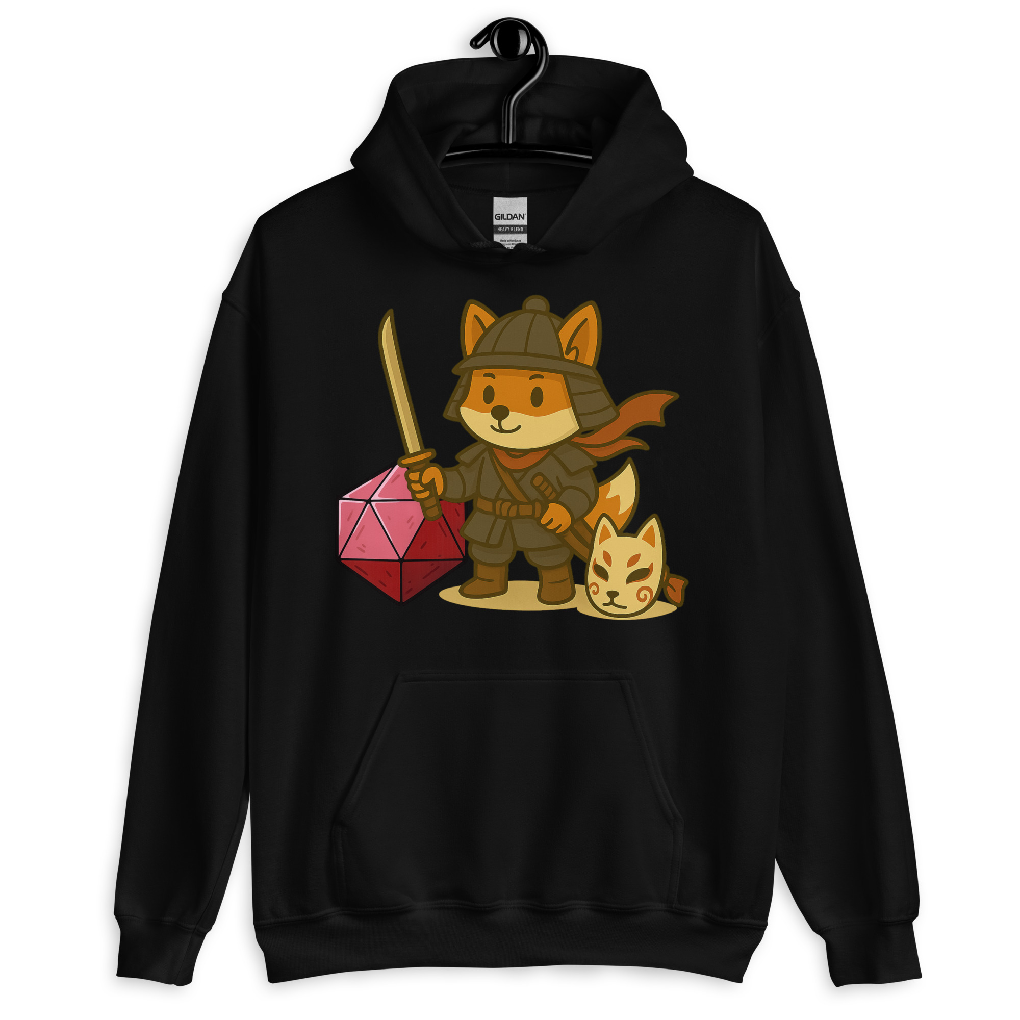 Dicefox Samurai - DTF-Unisex-Kapuzenpullover