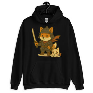Fox Samurai - DTF-Unisex-Kapuzenpullover