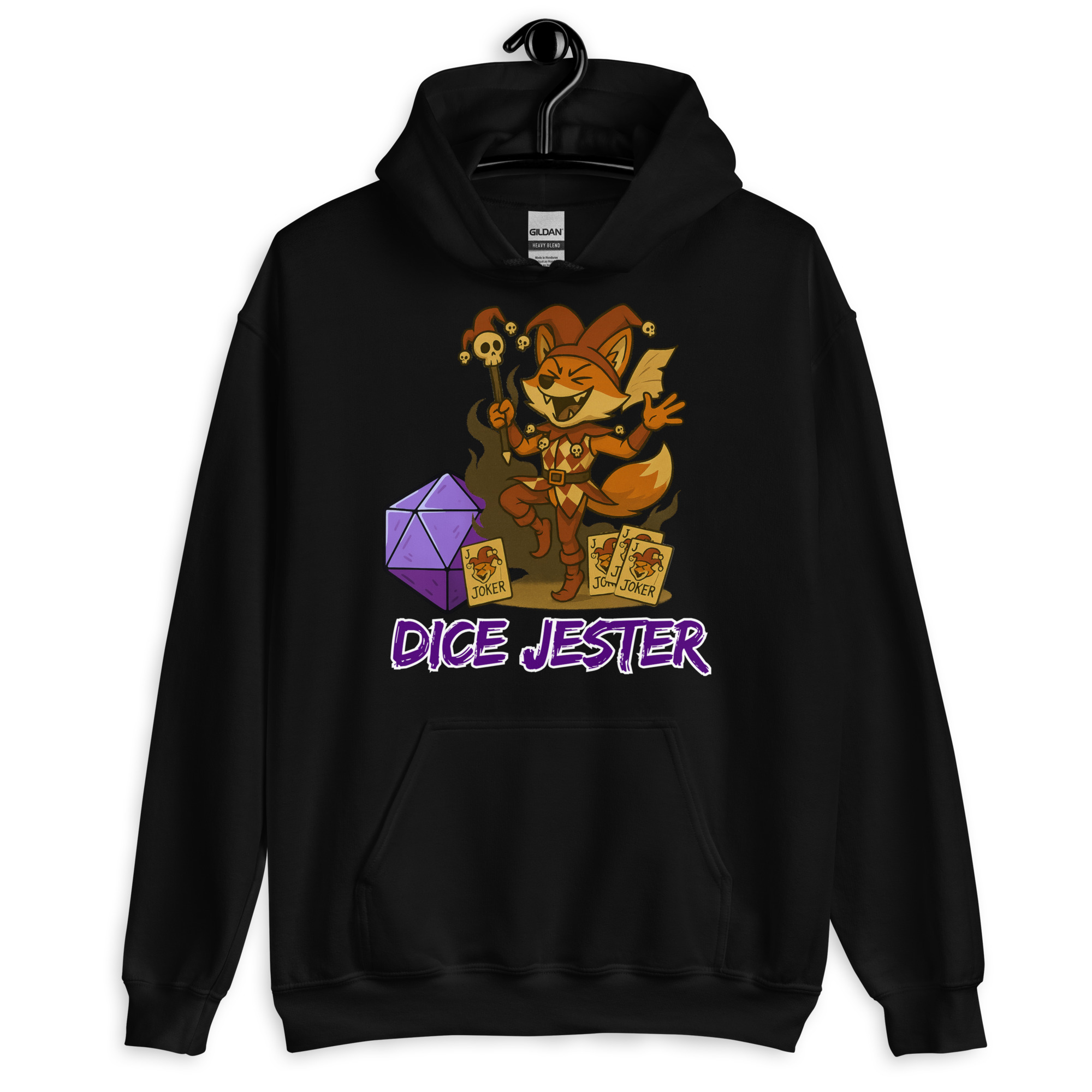 Dice Jester - DTF-Unisex-Kapuzenpullover