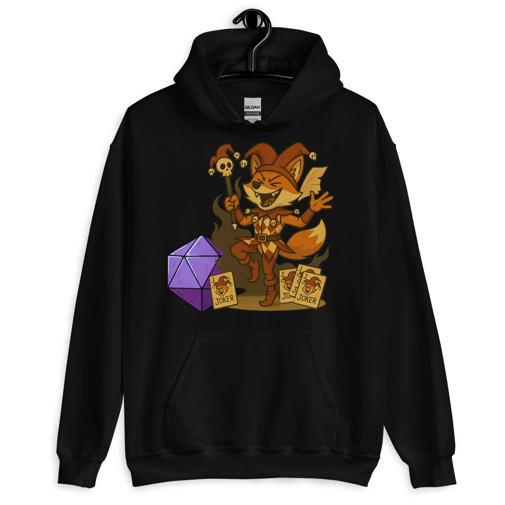Dicefox Jester - DTF-Unisex-Kapuzenpullover