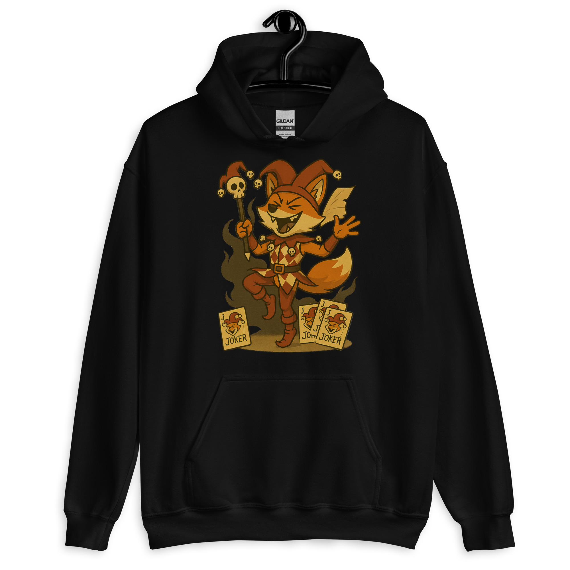 Fox Jester - DTF-Unisex-Kapuzenpullover