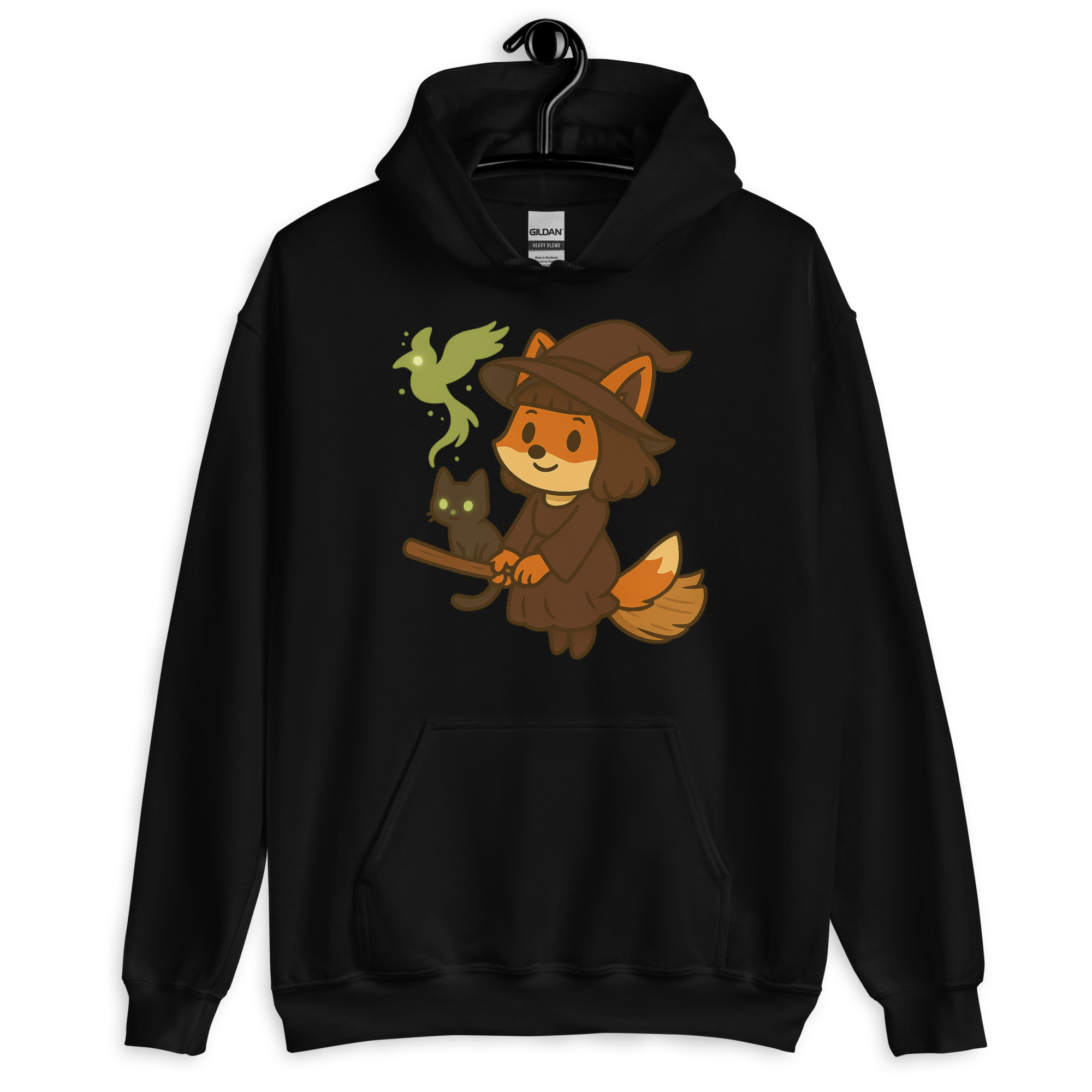 Fox Witch - DTF-Unisex-Kapuzenpullover