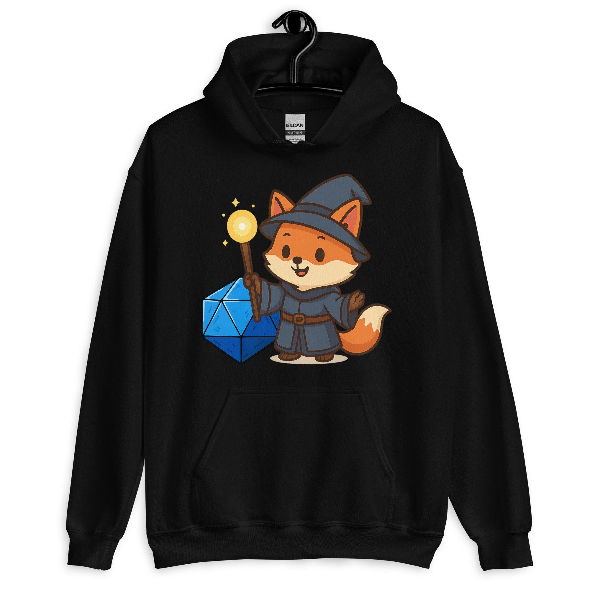 Dicefox Wizard - DTF-Unisex-Kapuzenpullover