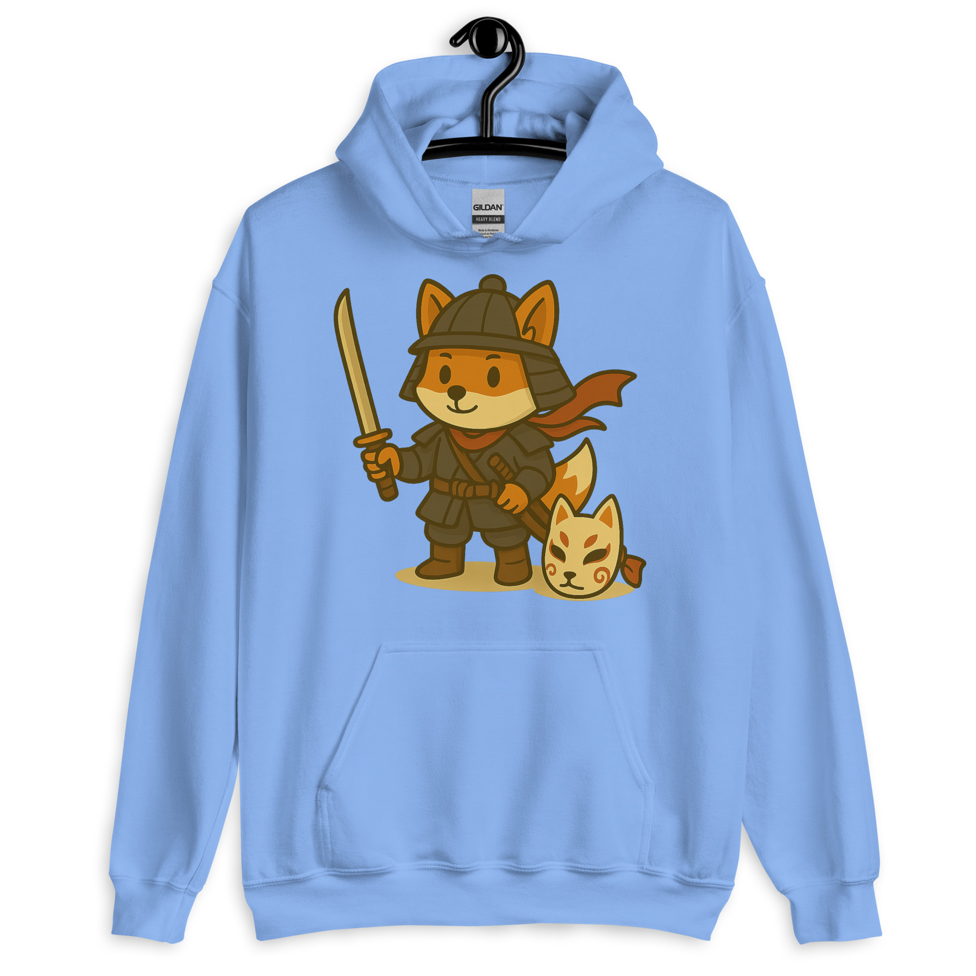 Fox Samurai - DTF-Unisex-Kapuzenpullover – Bild 20