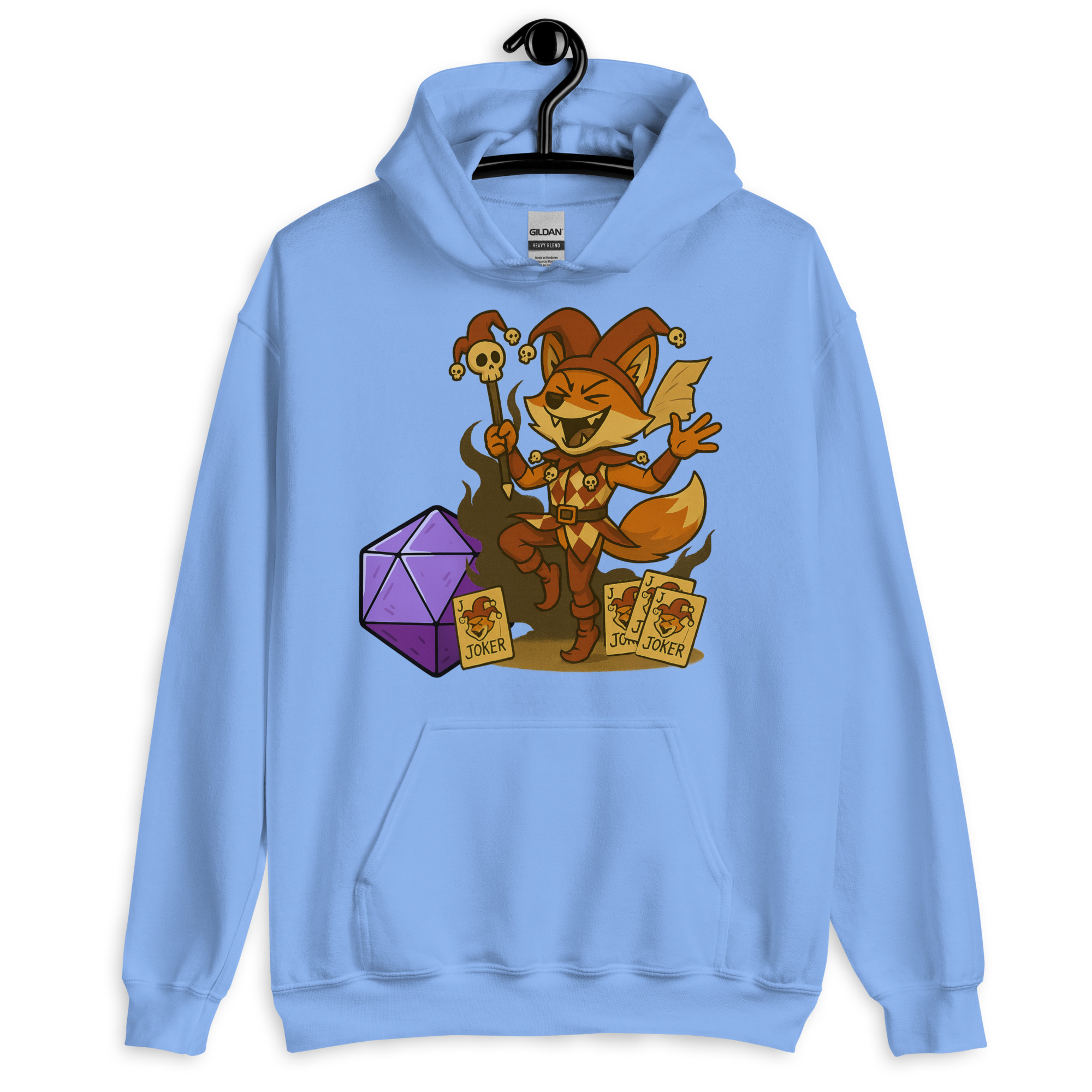 Dicefox Jester - DTF-Unisex-Kapuzenpullover – Bild 20