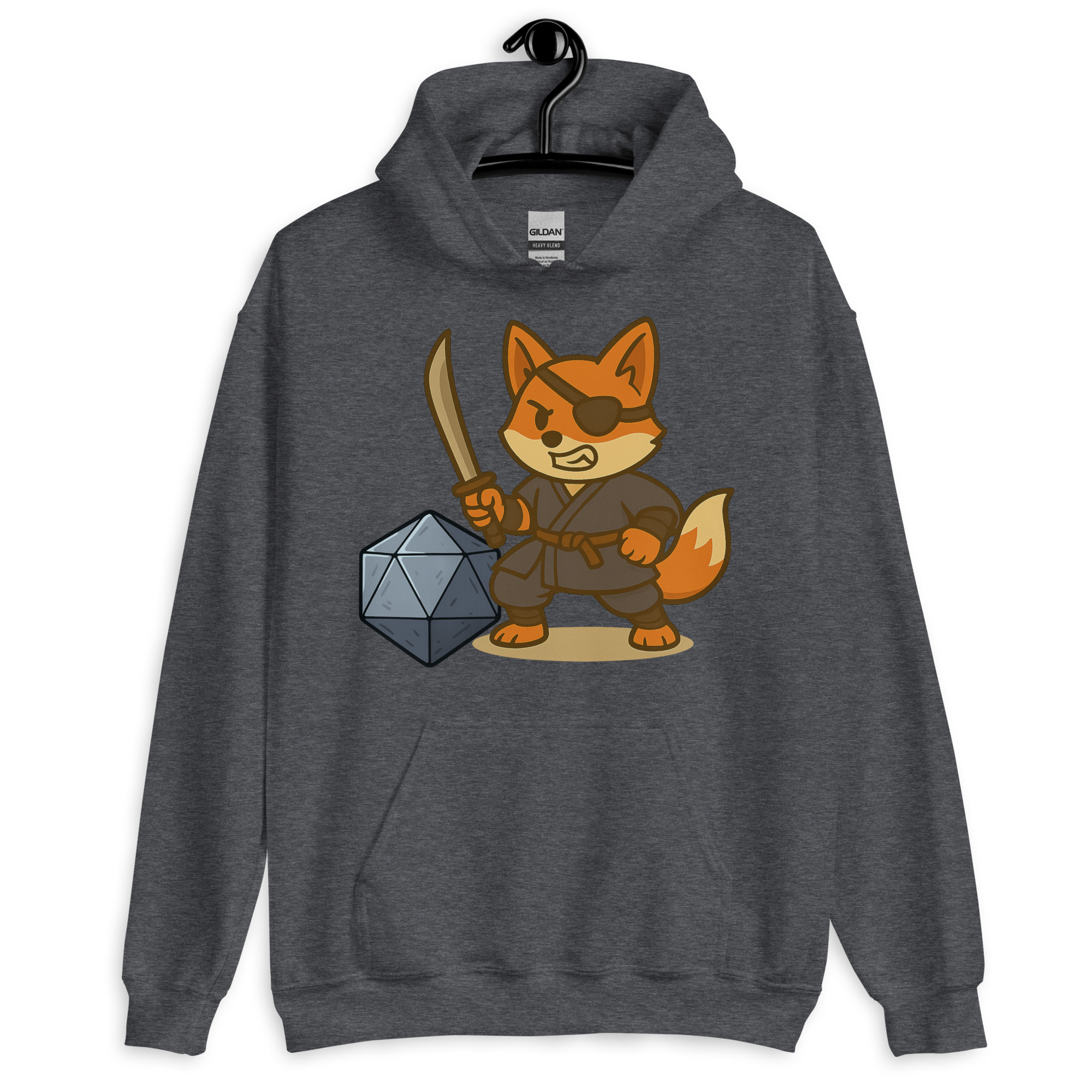 Dicefox Ronin - DTF-Unisex-Kapuzenpullover – Bild 9