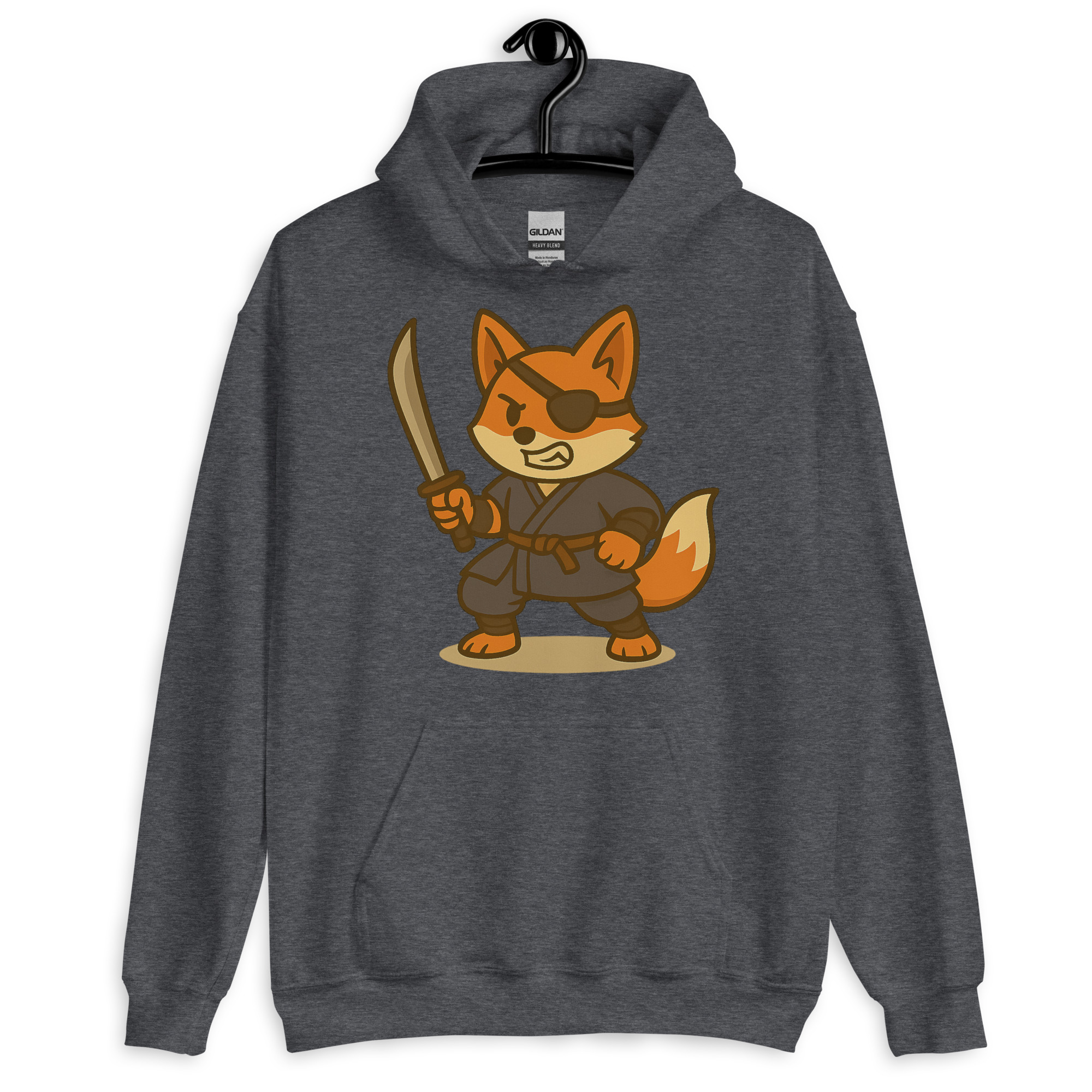 Fox Ronin - DTF-Unisex-Kapuzenpullover – Bild 9
