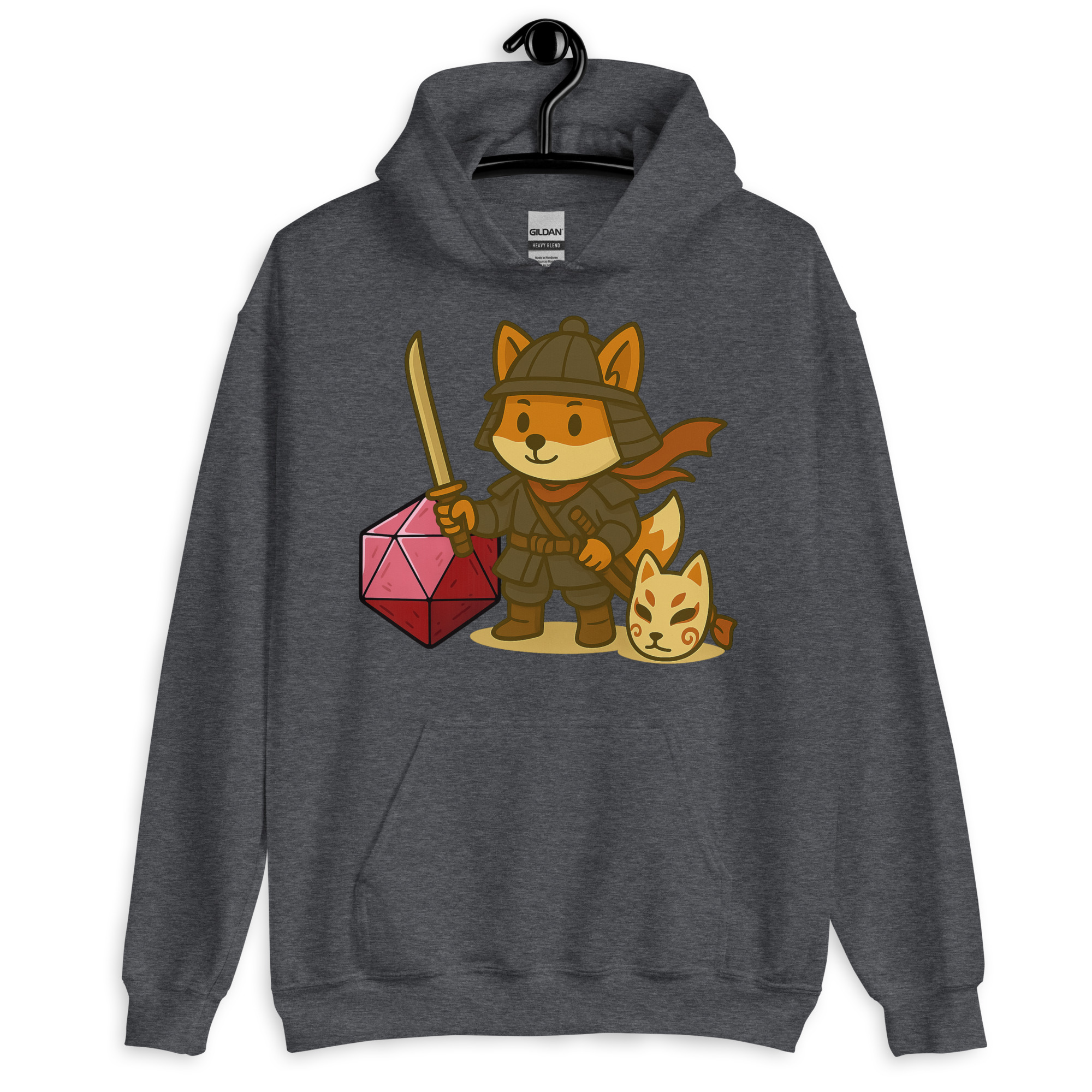 Dicefox Samurai - DTF-Unisex-Kapuzenpullover – Bild 10