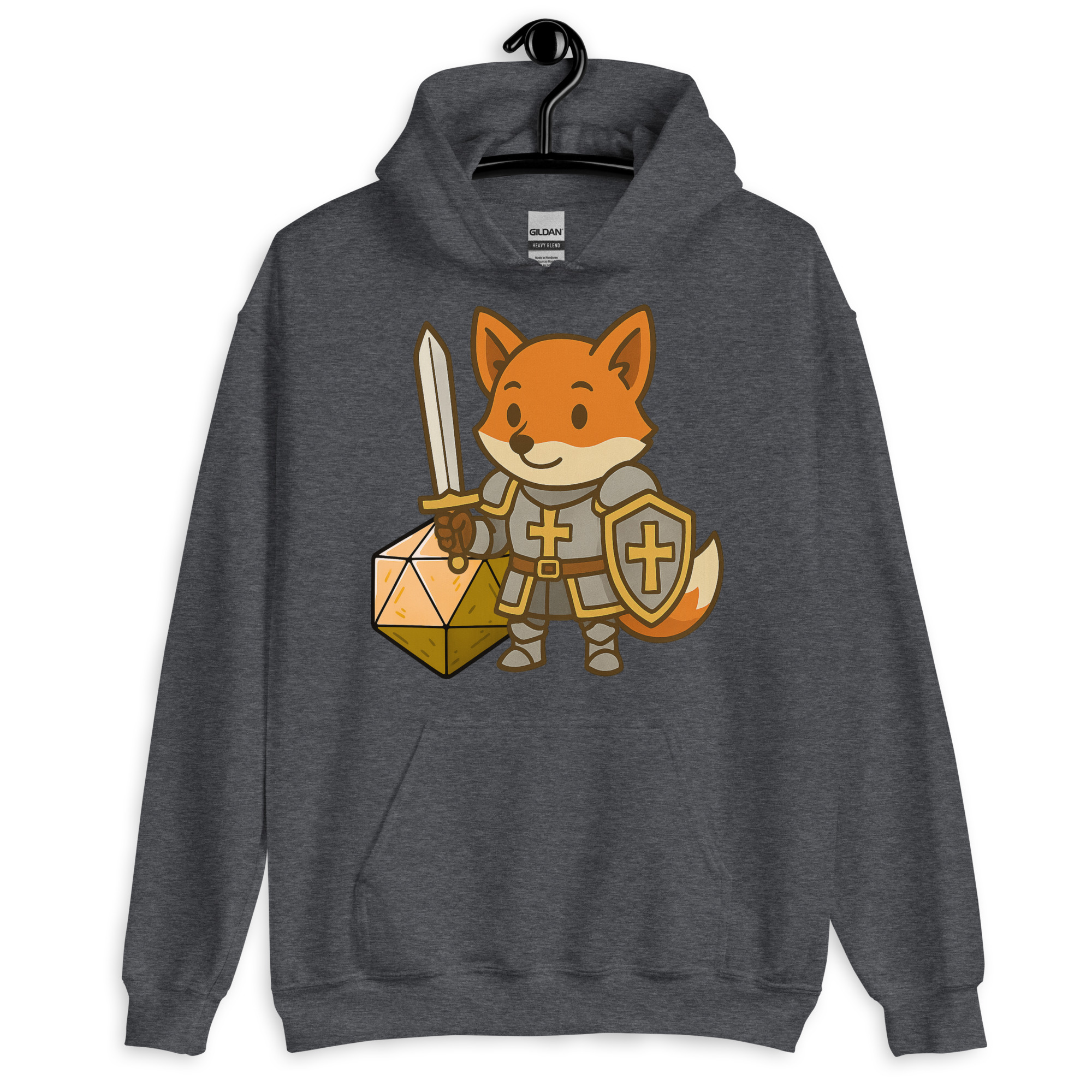 Dicefox Paladin - DTF-Unisex-Kapuzenpullover – Bild 10