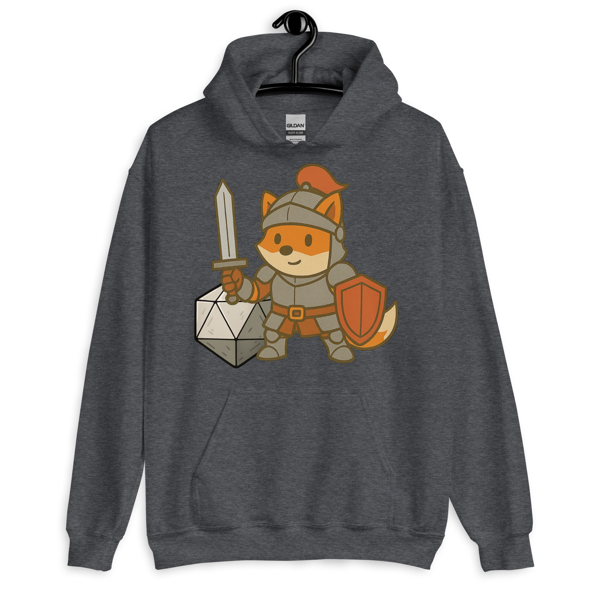 Dicefox Knight - DTF-Unisex-Kapuzenpullover – Bild 10