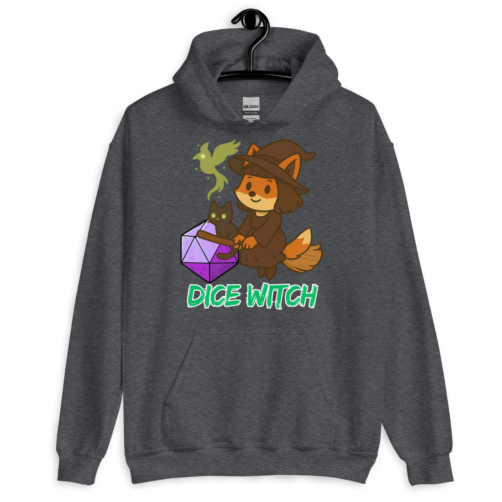 Dice Witch - DTF-Unisex-Kapuzenpullover – Bild 10