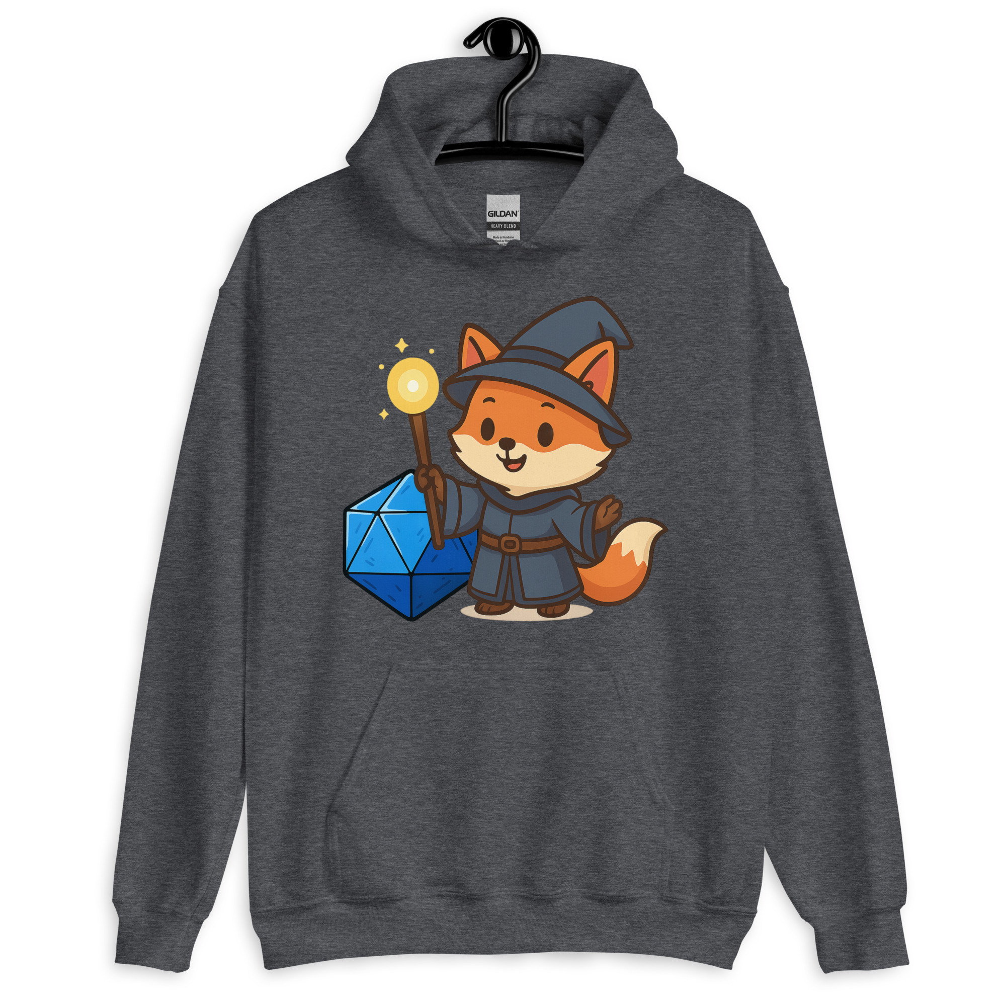 Dicefox Wizard - DTF-Unisex-Kapuzenpullover – Bild 10