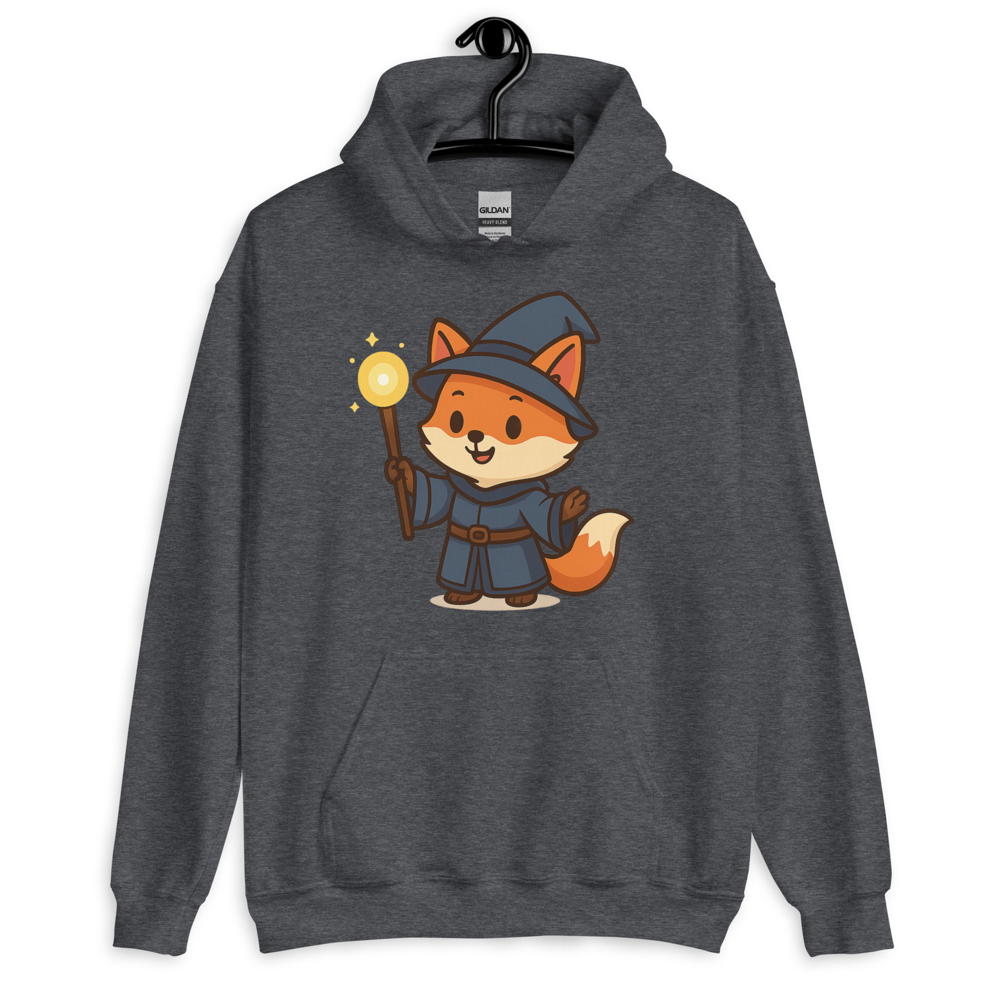 Fox Wizard - DTF-Unisex-Kapuzenpullover – Bild 10