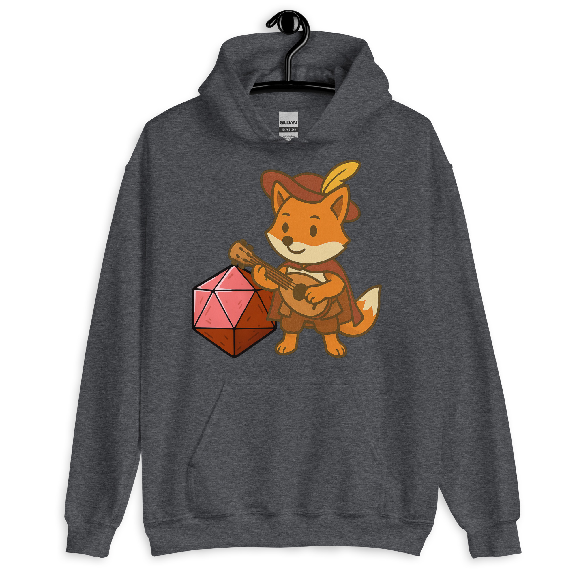 Dicefox Bard - DTF-Unisex-Kapuzenpullover – Bild 10