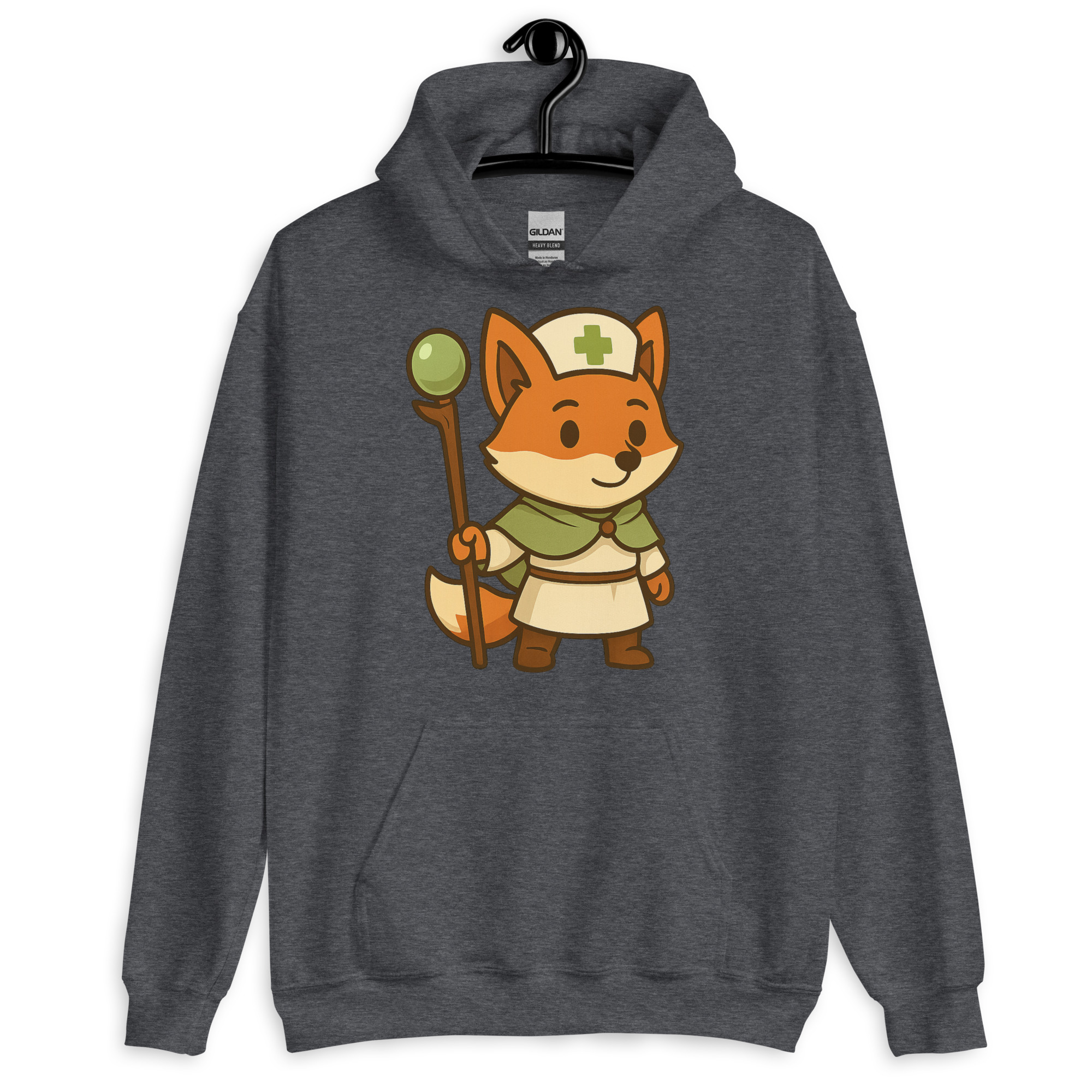 Fox Cleric - DTF-Unisex-Kapuzenpullover – Bild 10