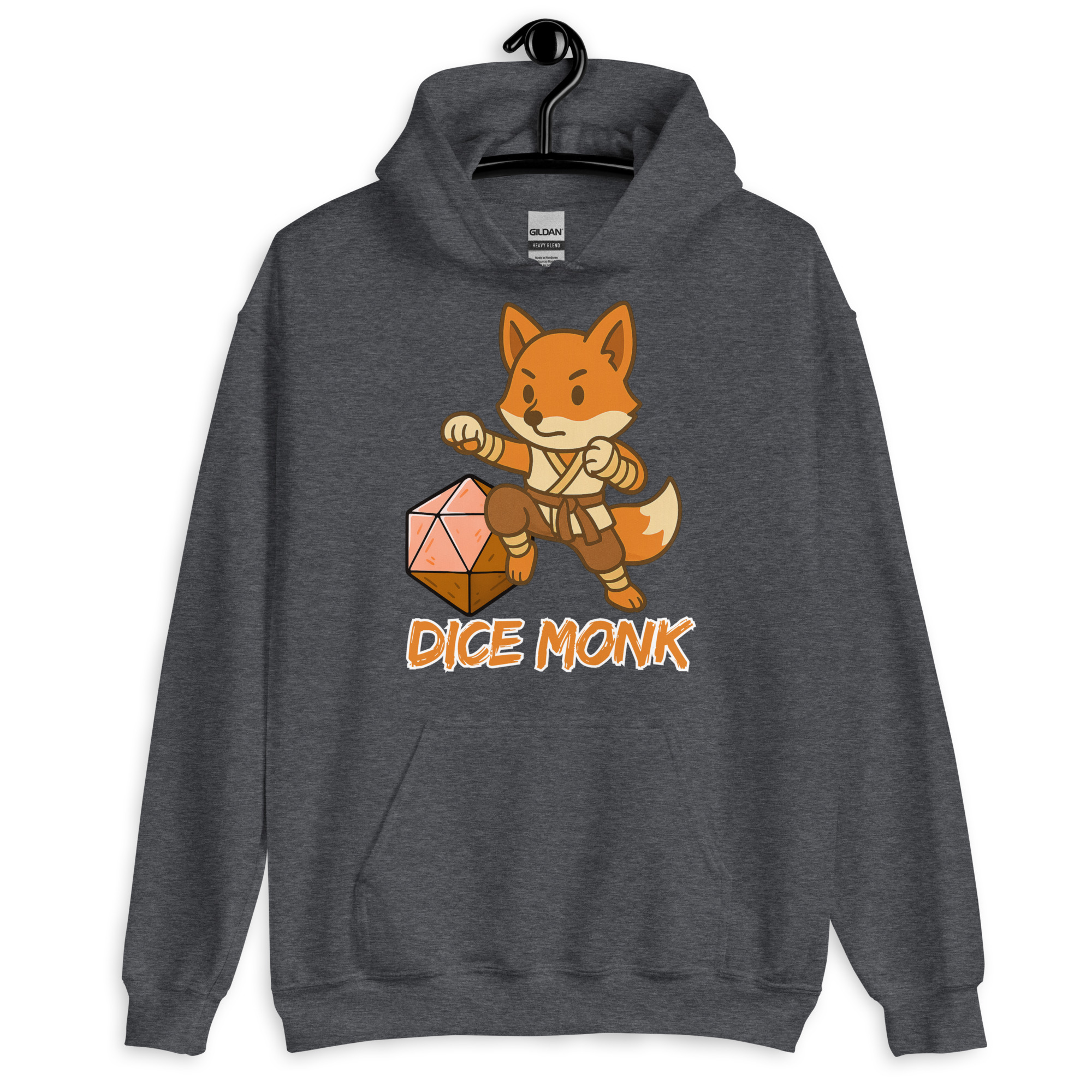 Dice Monk - DTF-Unisex-Kapuzenpullover – Bild 10
