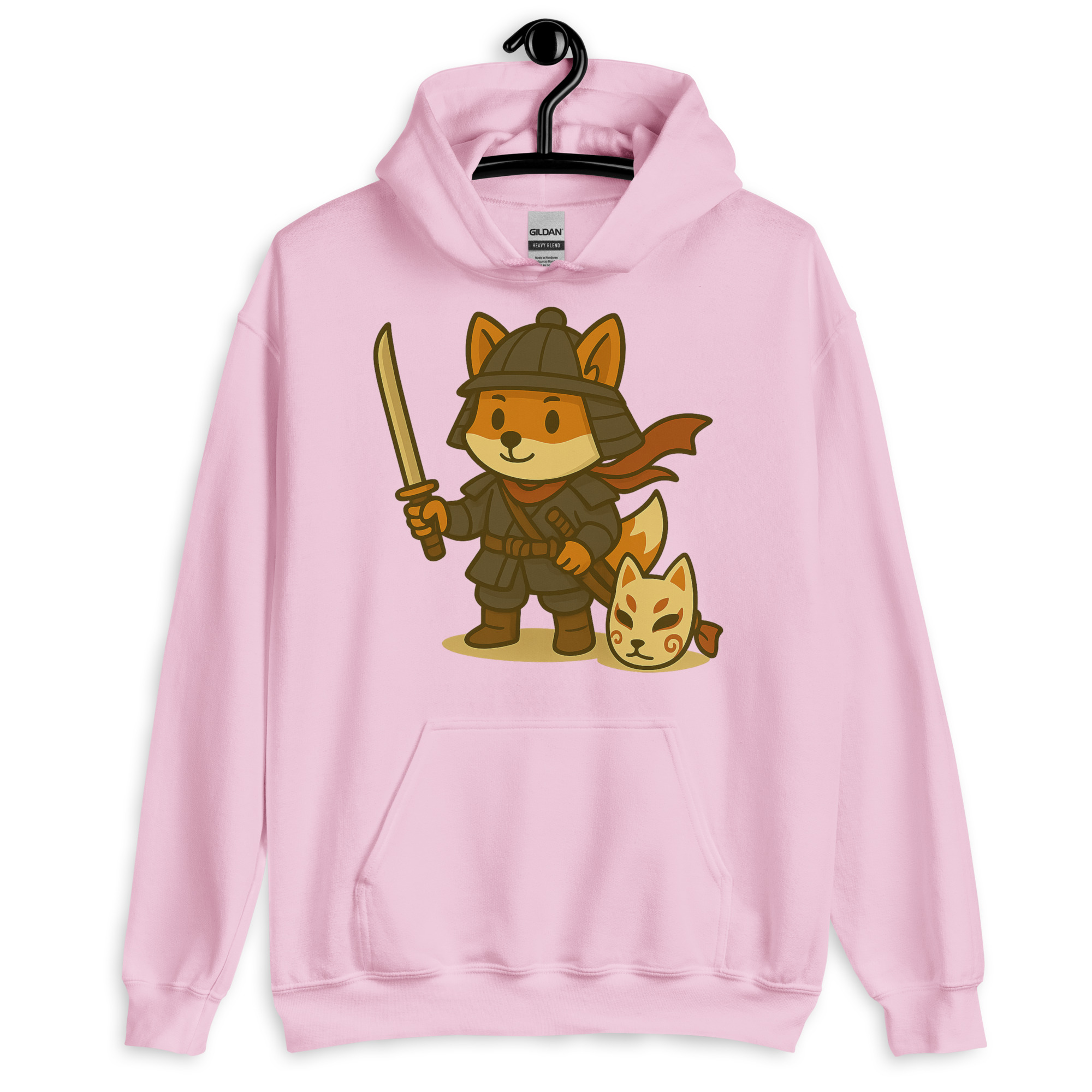 Fox Samurai - DTF-Unisex-Kapuzenpullover – Bild 22