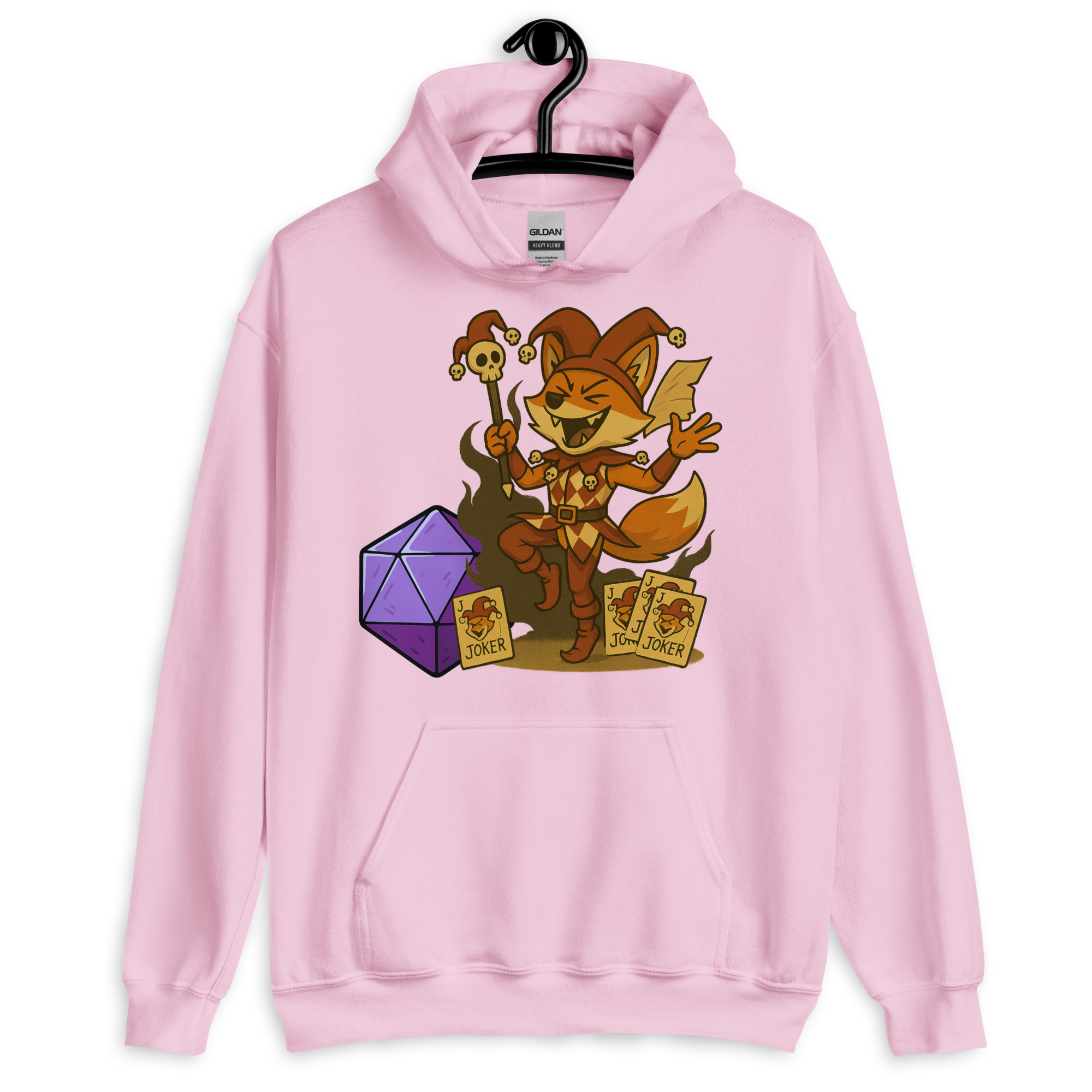 Dicefox Jester - DTF-Unisex-Kapuzenpullover – Bild 22