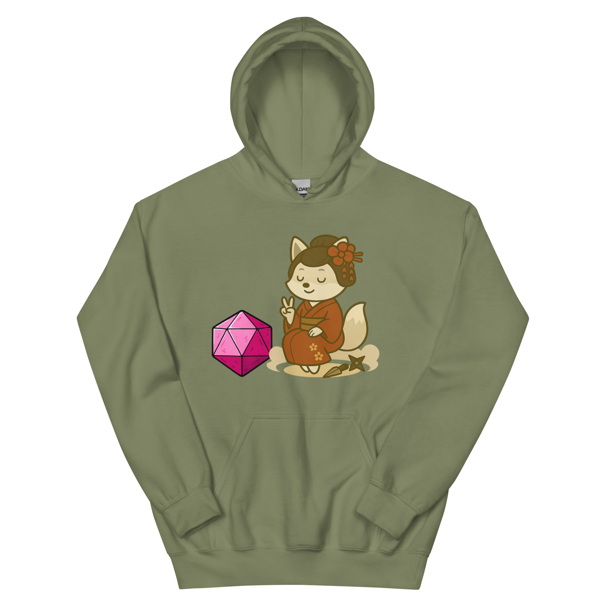 Dicefox Konoishi - DTF-Unisex-Kapuzenpullover – Bild 15