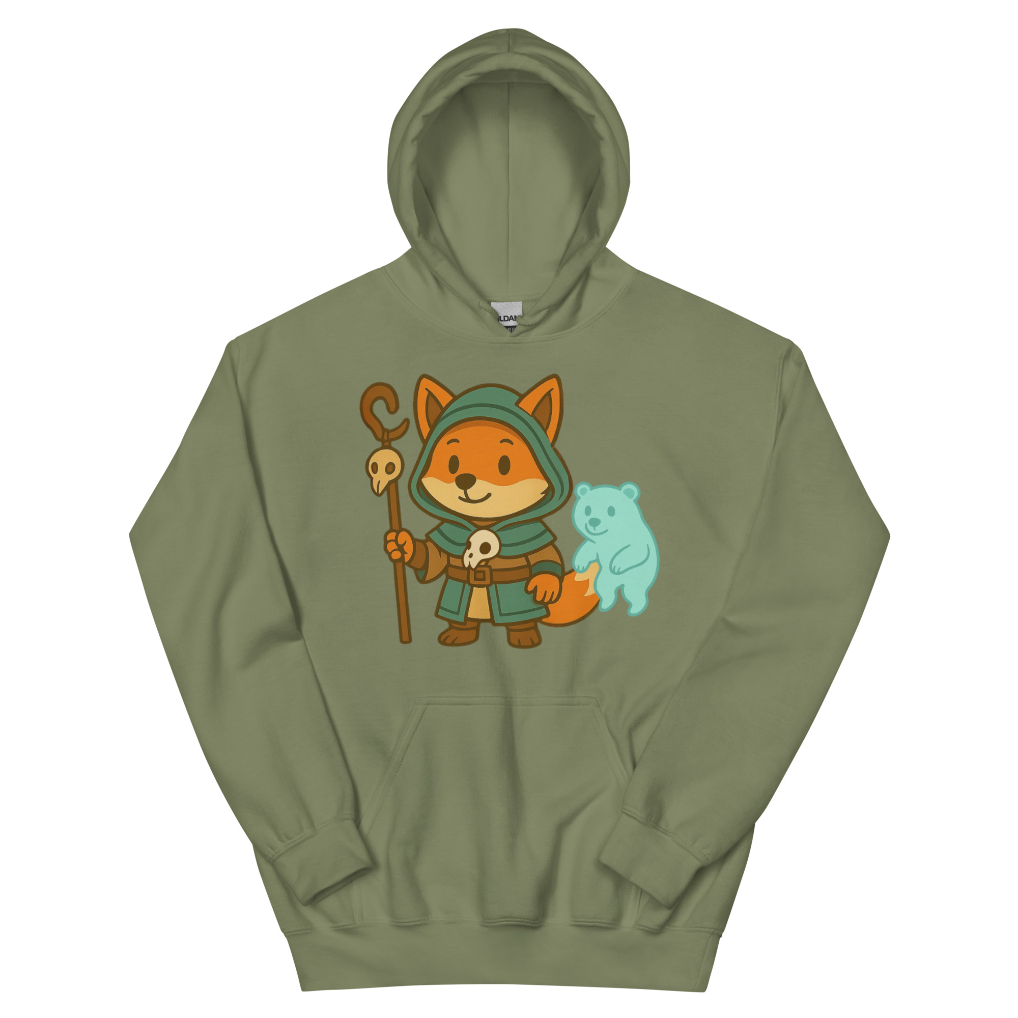 Fox Shaman - DTF-Unisex-Kapuzenpullover – Bild 15