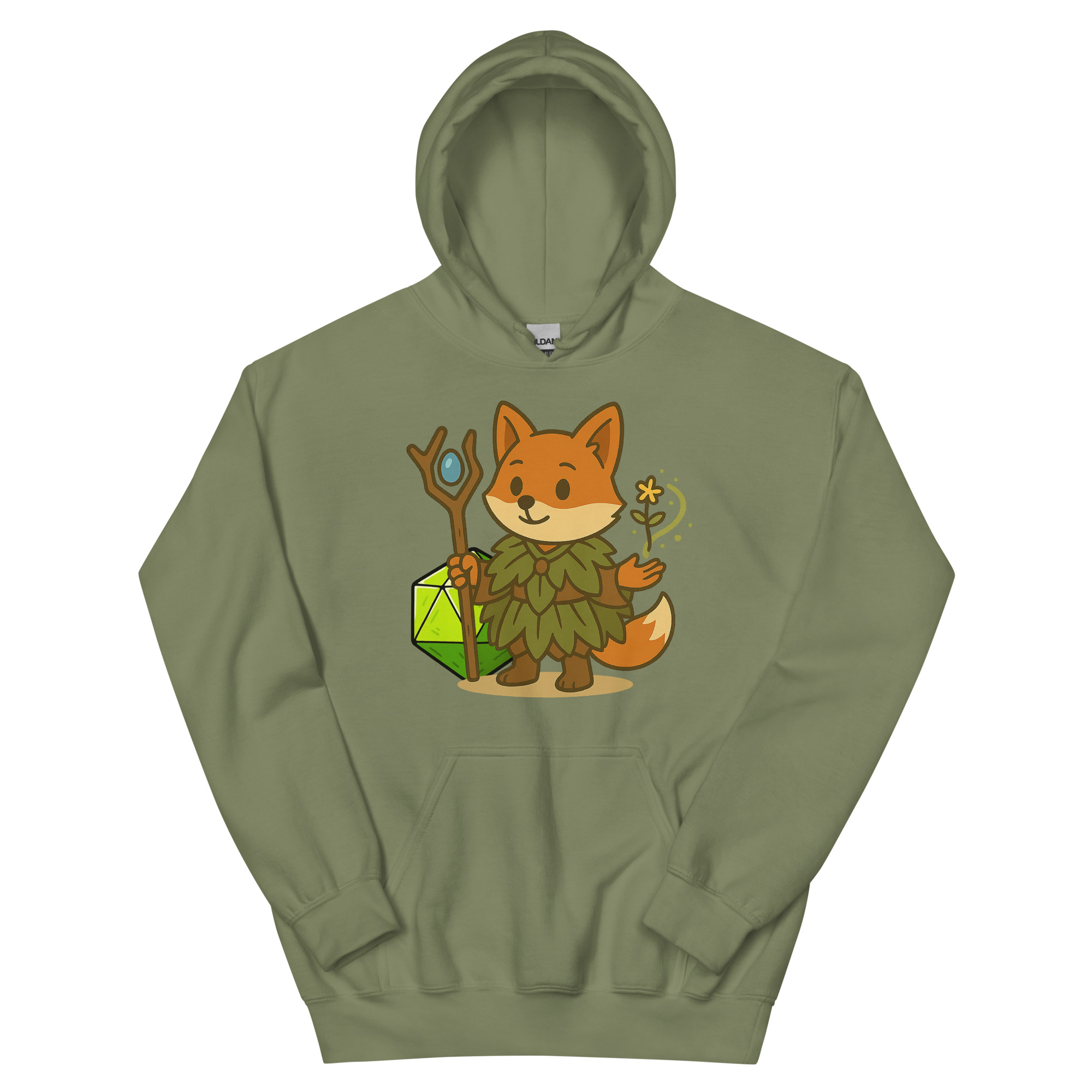 Dicefox Druid - DTF-Unisex-Kapuzenpullover – Bild 15